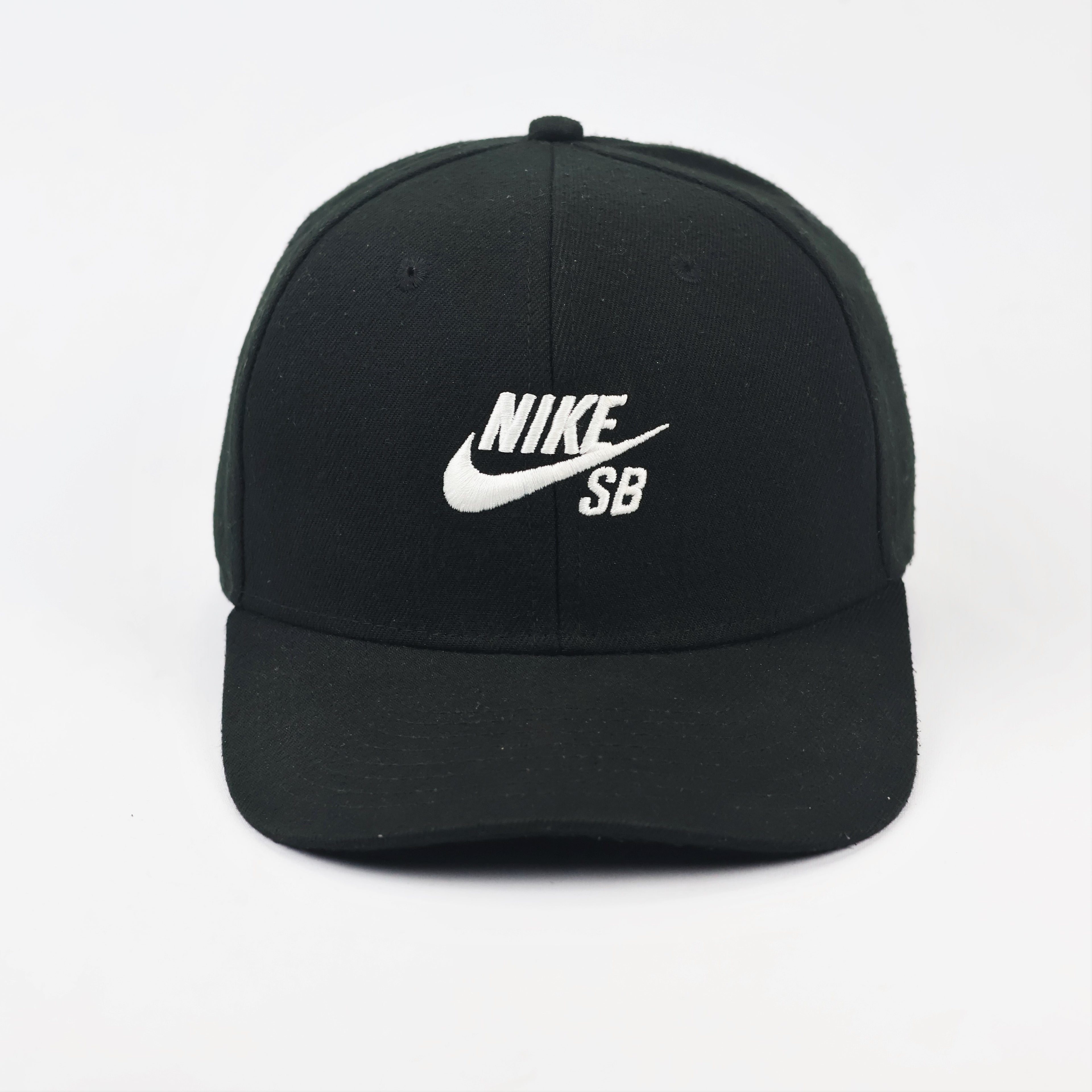 Nike SB Youth Black Thrifted Snapback Cap - Classic Embroidered Hat