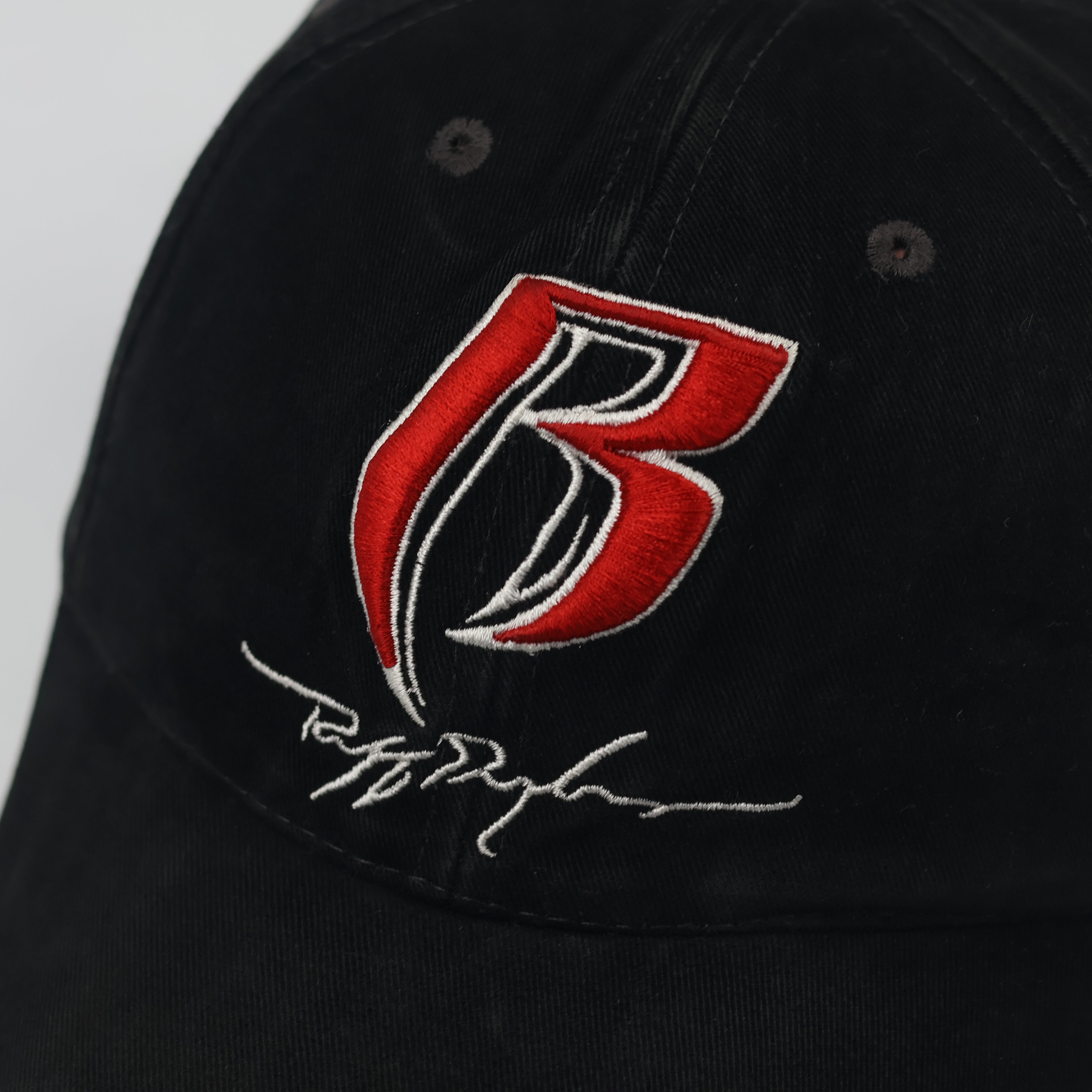 King Cap Adjustable Streetwear Thrifted Baseball Cap - Black & Red