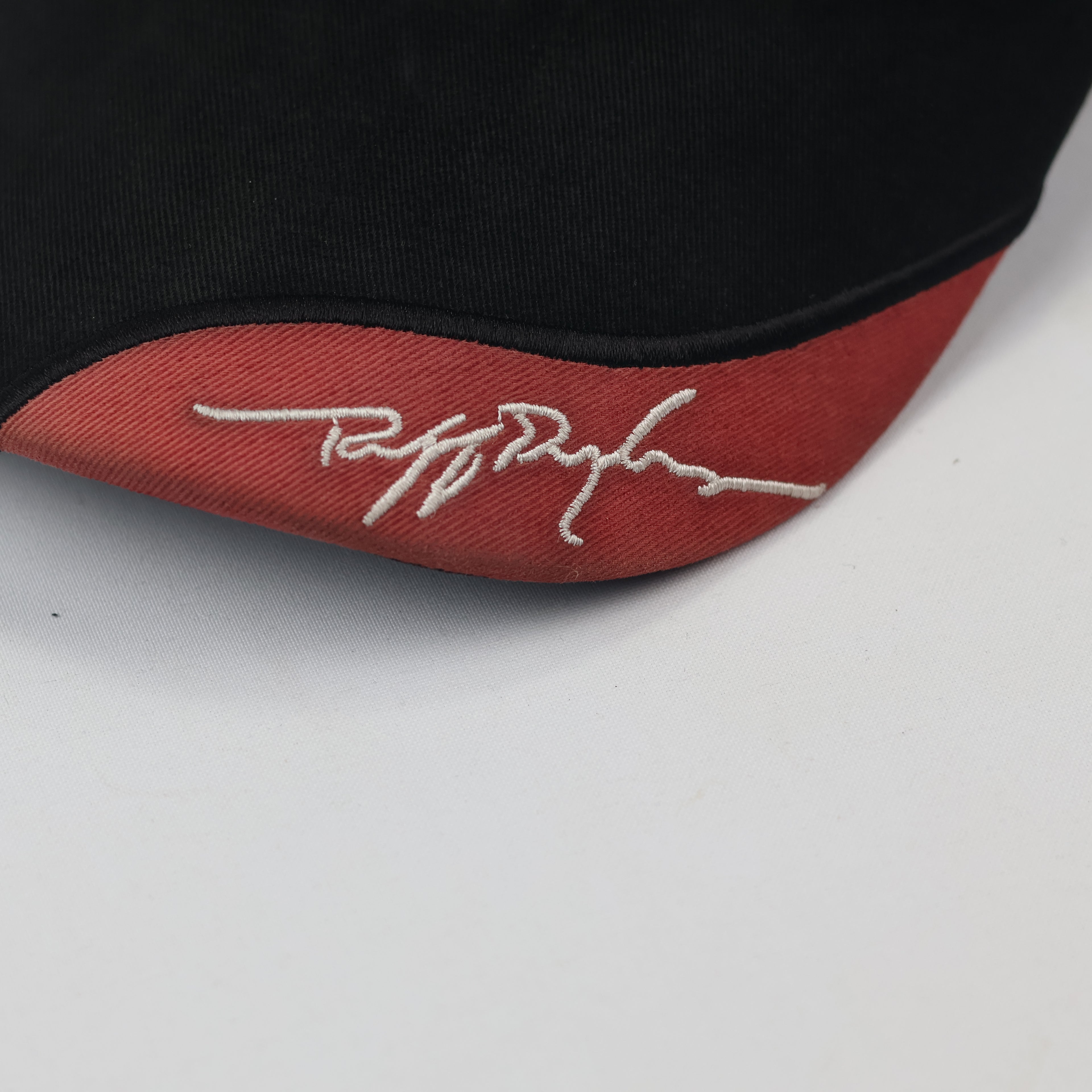 King Cap Adjustable Streetwear Thrifted Baseball Cap - Black & Red