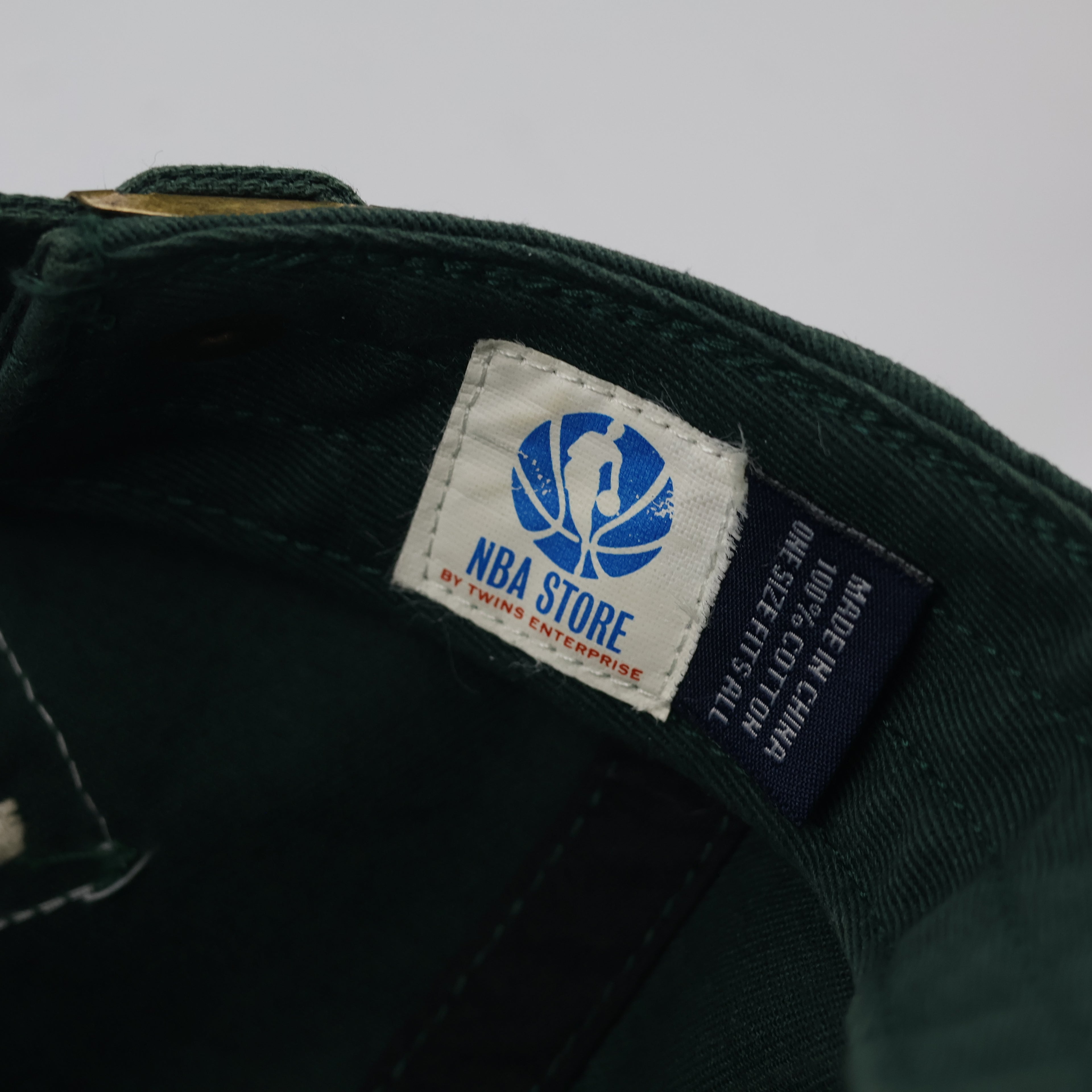 NBA Store NYC Embroidered Basketball Hat | Thrifted Green Cap 57-59cm