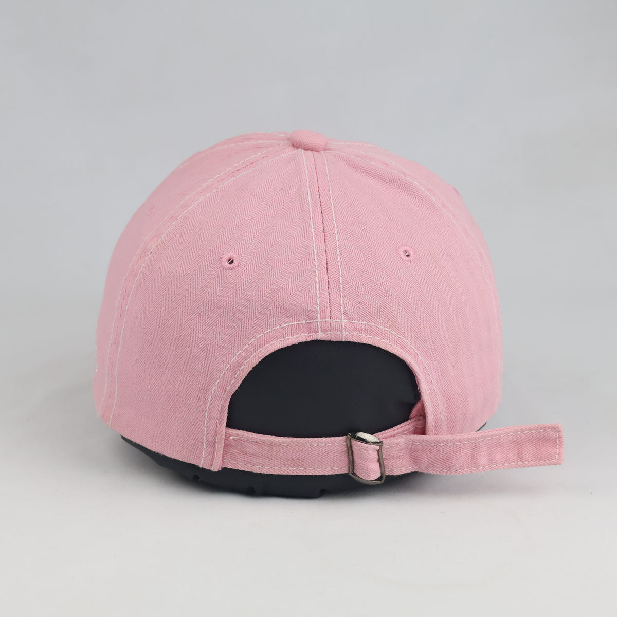 Thrifted Von Dutch Frayed Pastel Pink Strapback Hat (56-58cm) | 10476