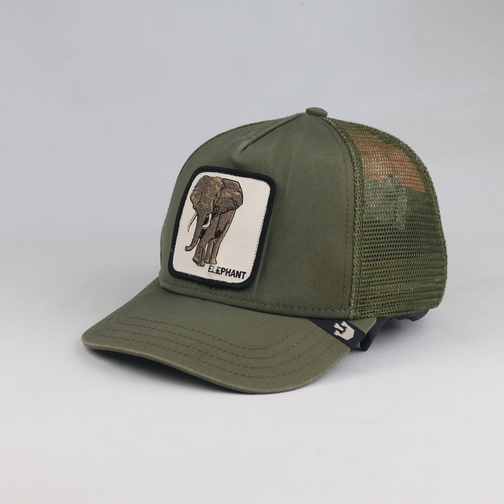 Thrifted Goorin Bros Elephant Patch Mesh Snapback (57-58cm) | 10470