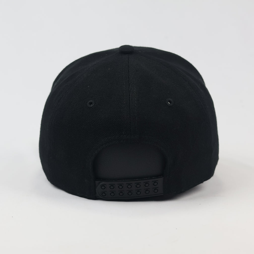 Coca-Cola Logo Baseball Thrifted Cap - All Black Adjustable Hat