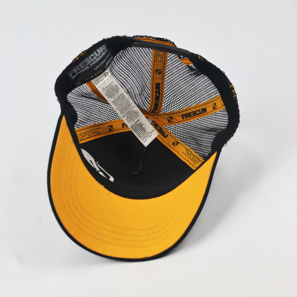Freegun Kids Sunset Palm Tree Thrifted Trucker Cap - Junior Adjustable Hat