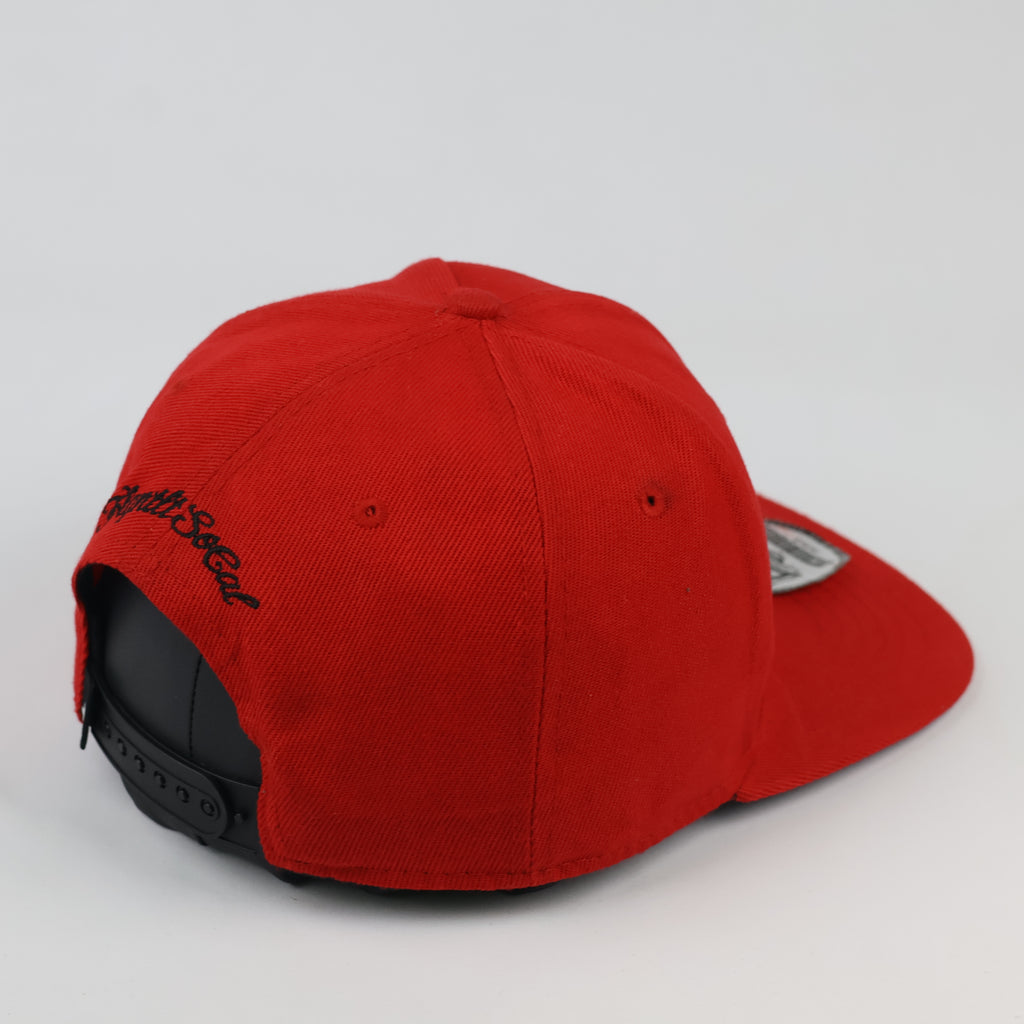 Vintage Flgntlt FlgntltSoCal Red Flat Brim Hat - Limited Edition Cap