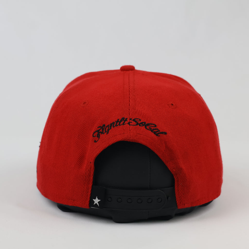 Vintage Flgntlt FlgntltSoCal Red Flat Brim Hat - Limited Edition Cap