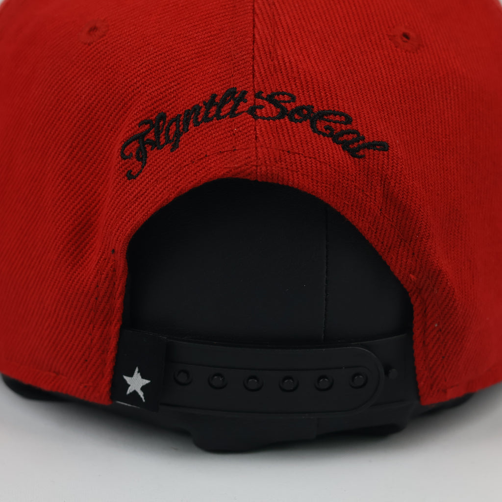 Vintage Flgntlt FlgntltSoCal Red Flat Brim Hat - Limited Edition Cap