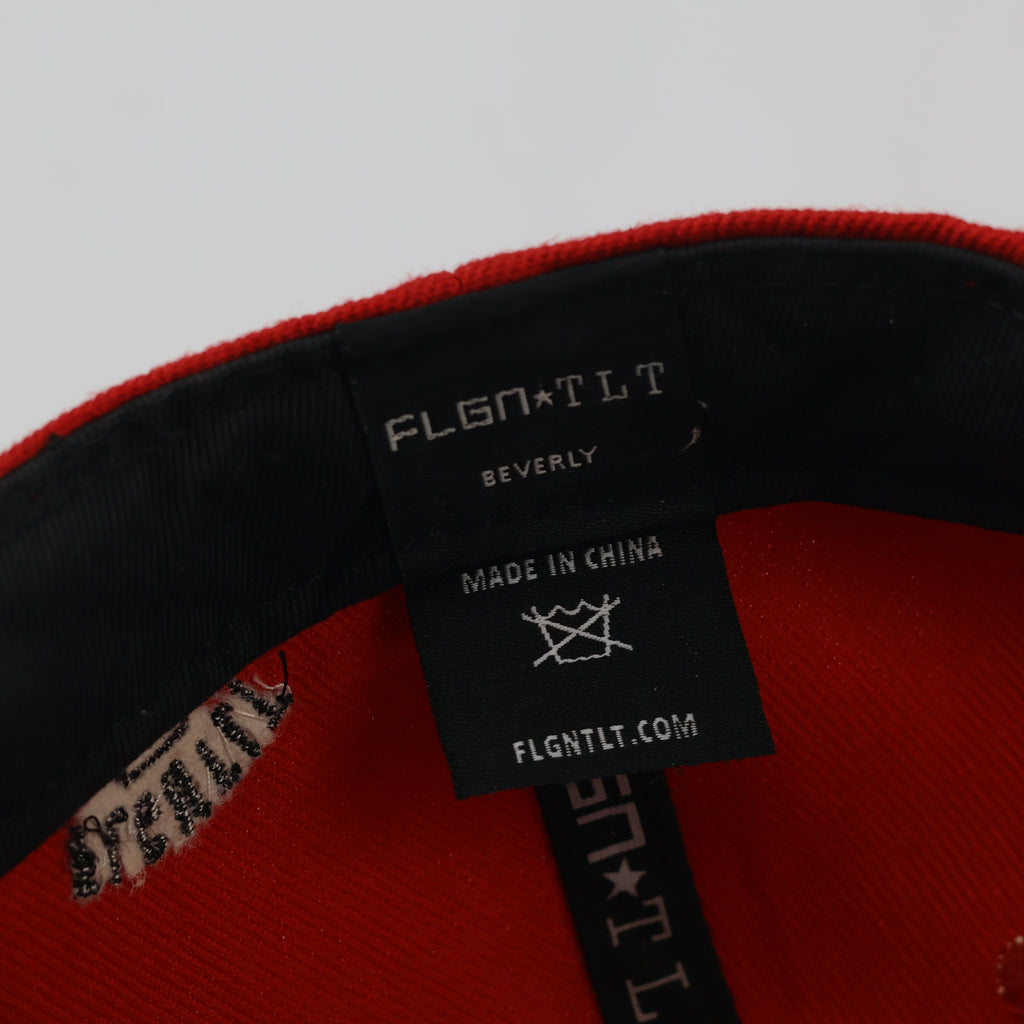 Vintage Flgntlt FlgntltSoCal Red Flat Brim Hat - Limited Edition Cap
