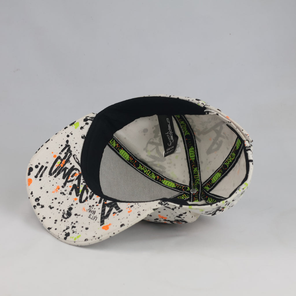 Thrifted Neon & Black Graffiti Flat Brim Cap (54-56cm) | 10480