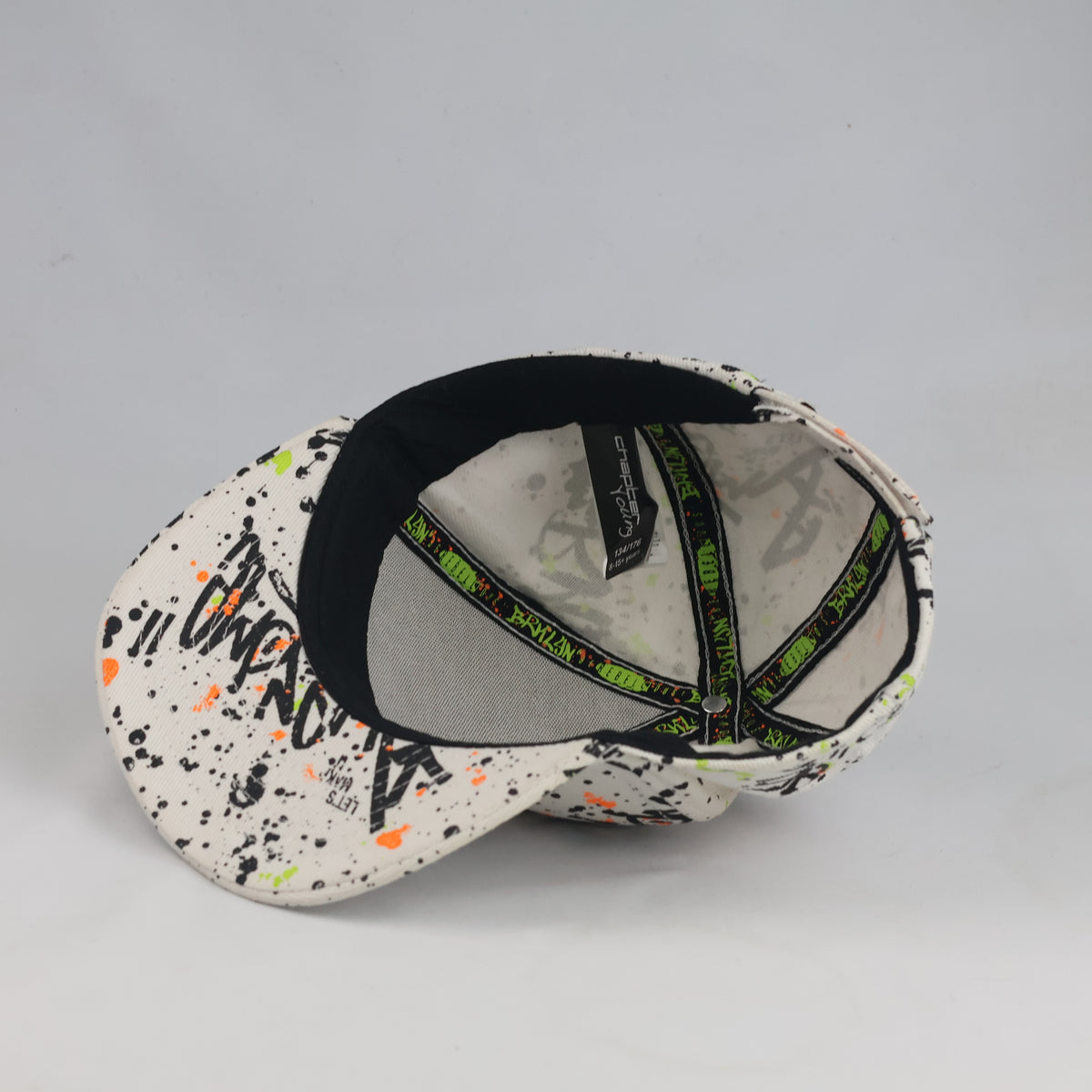 Thrifted Neon & Black Graffiti Flat Brim Cap (54-56cm) | 10480