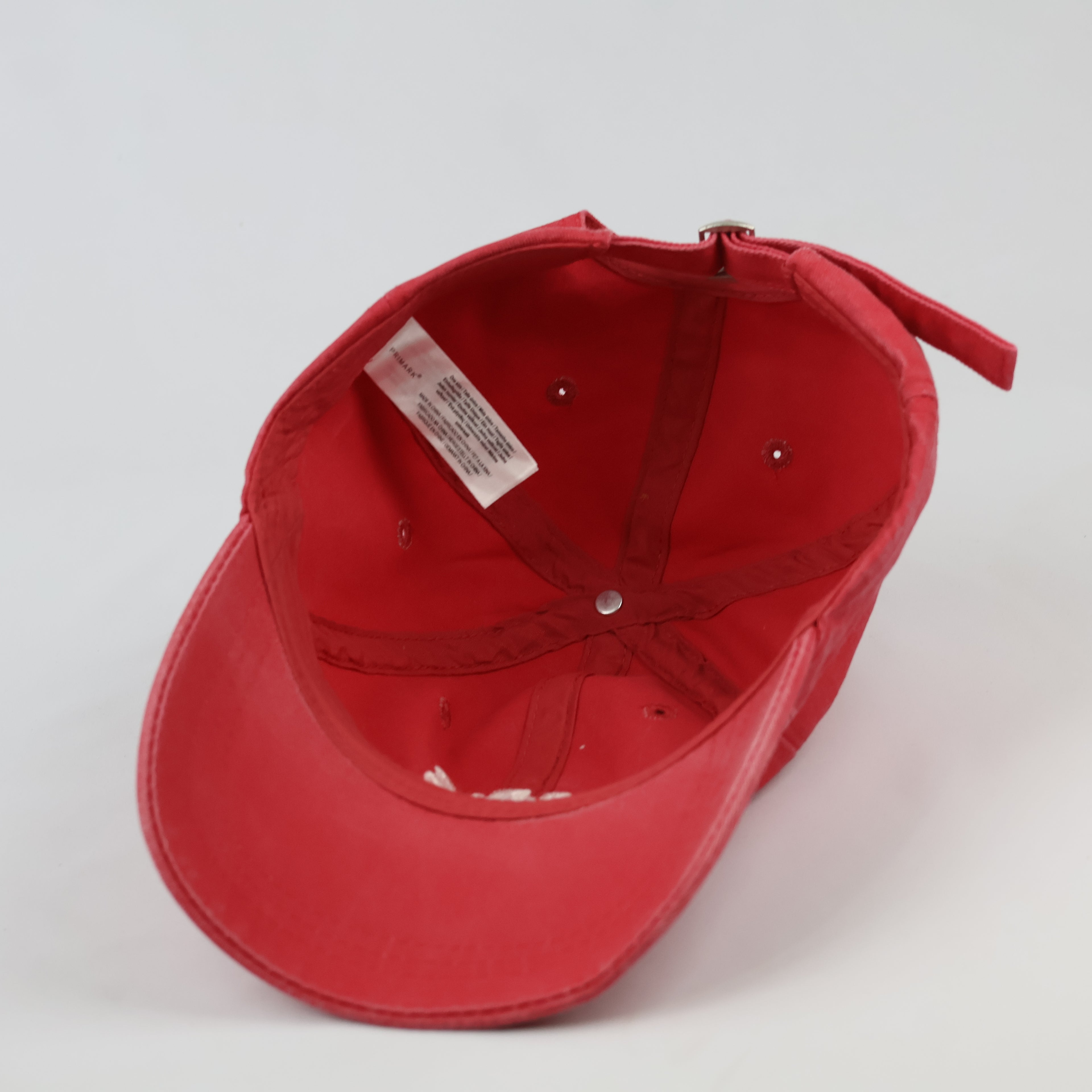 Primark Paris Je T'aime Embroidered Cap | Thrifted Red Sport Hat 56-58cm