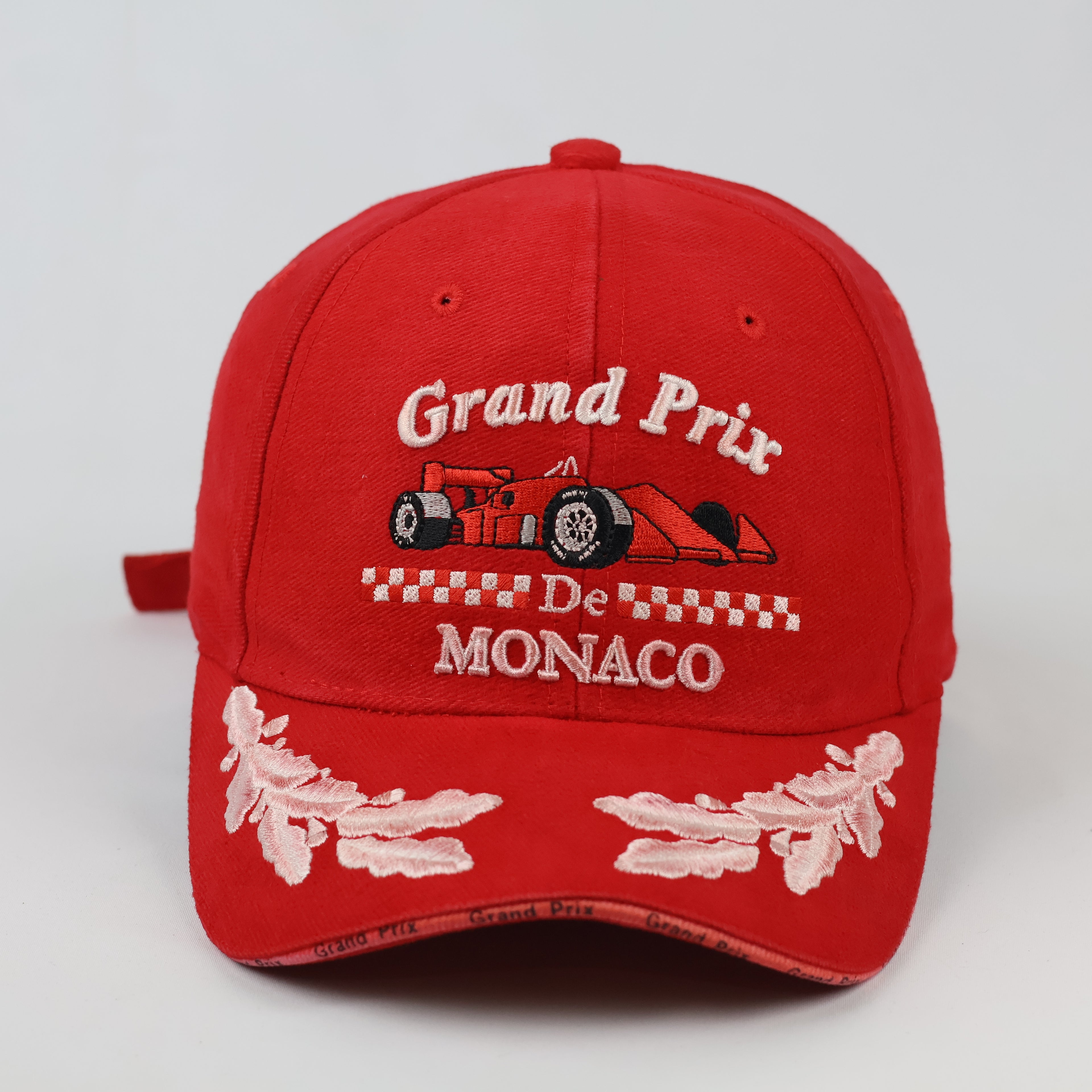 Retro Monaco Grand Prix Racing Cap | Thrifted Red Sport Hat 57-59cm