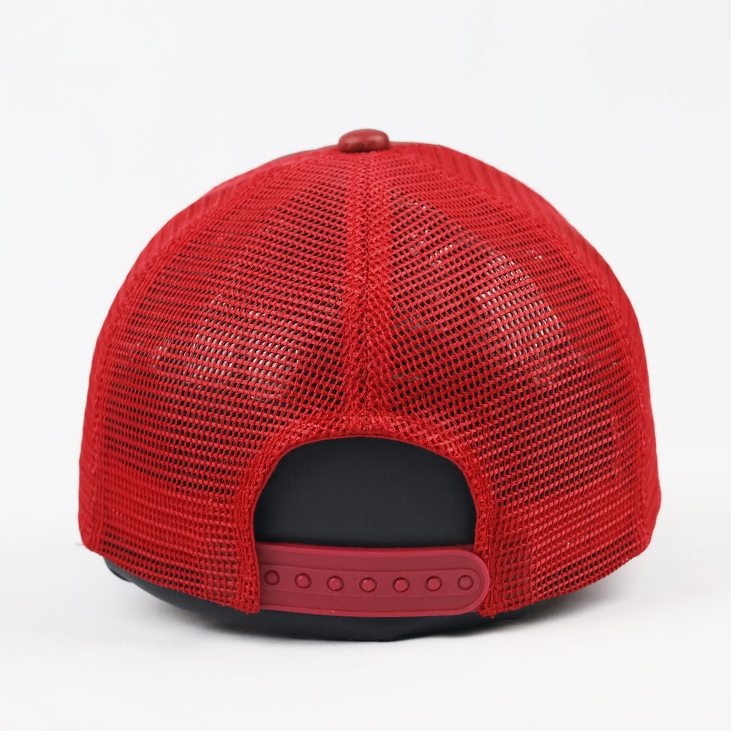 Red Rock N' Blue Embroidered "New York 1945" Hat | Thrifted Mesh Cap 56-58cm