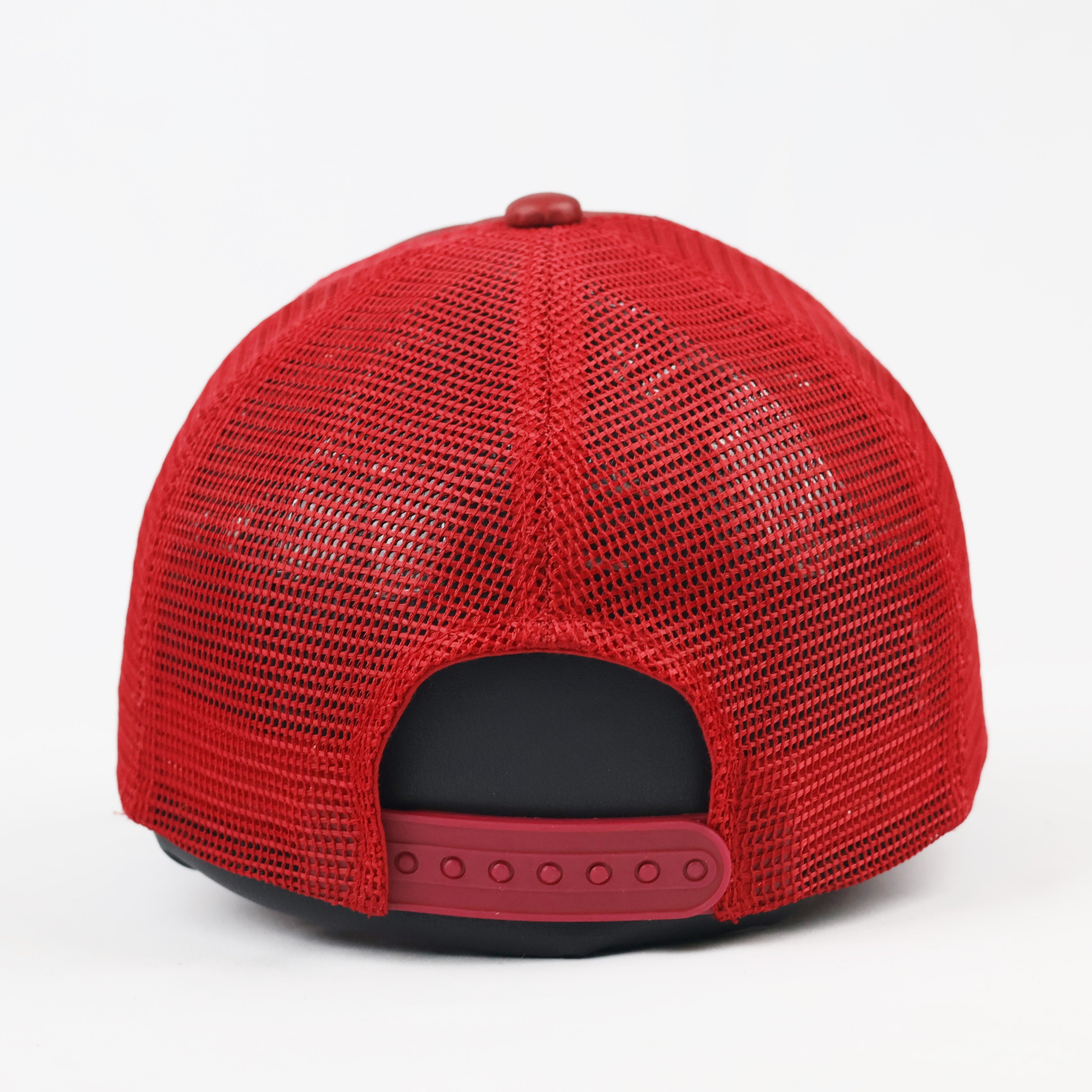 Red Rock N' Blue Embroidered "New York 1945" Hat | Thrifted Mesh Cap 56-58cm