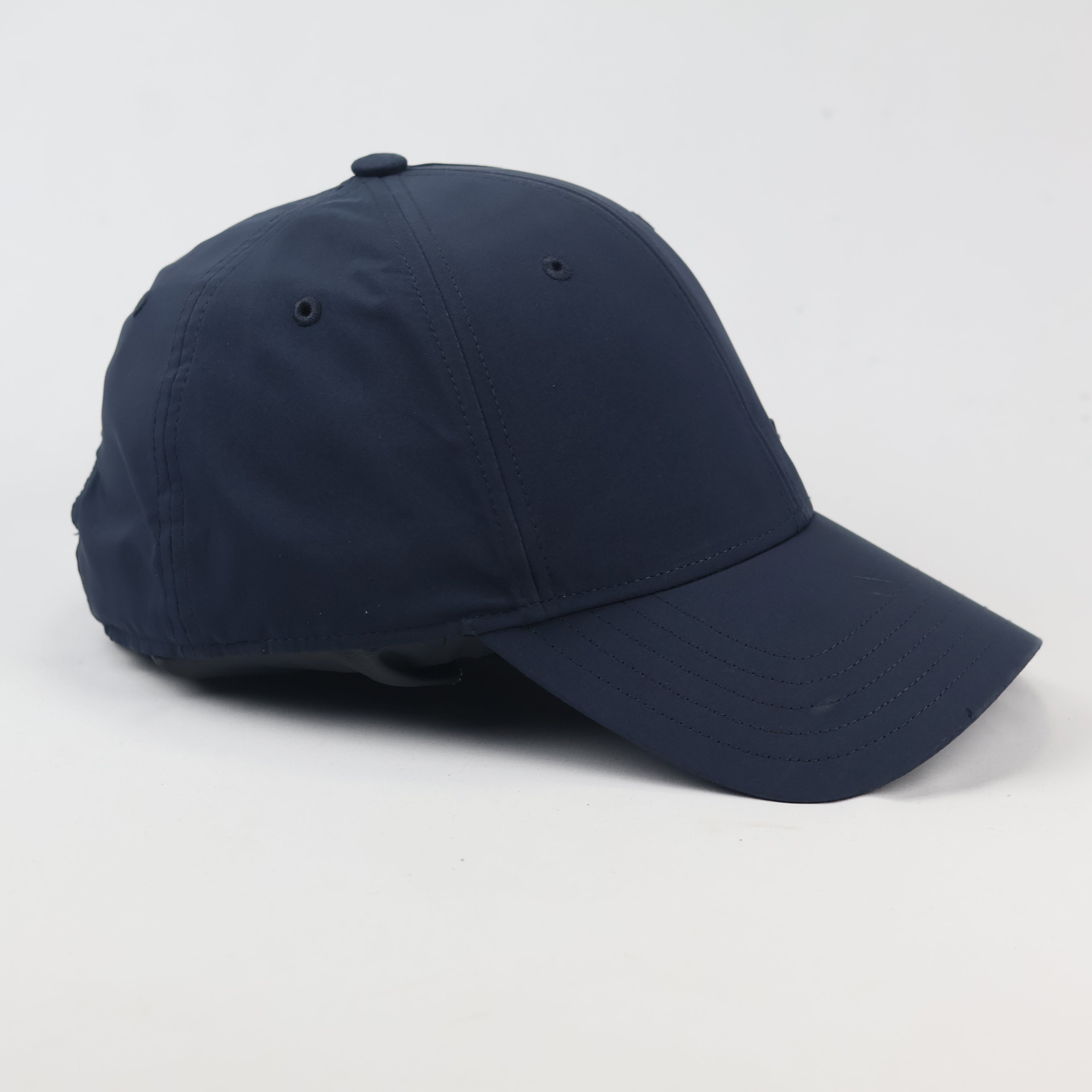 Adidas Navy Blue Thrifted Baseball Cap with Metal Logo Plate