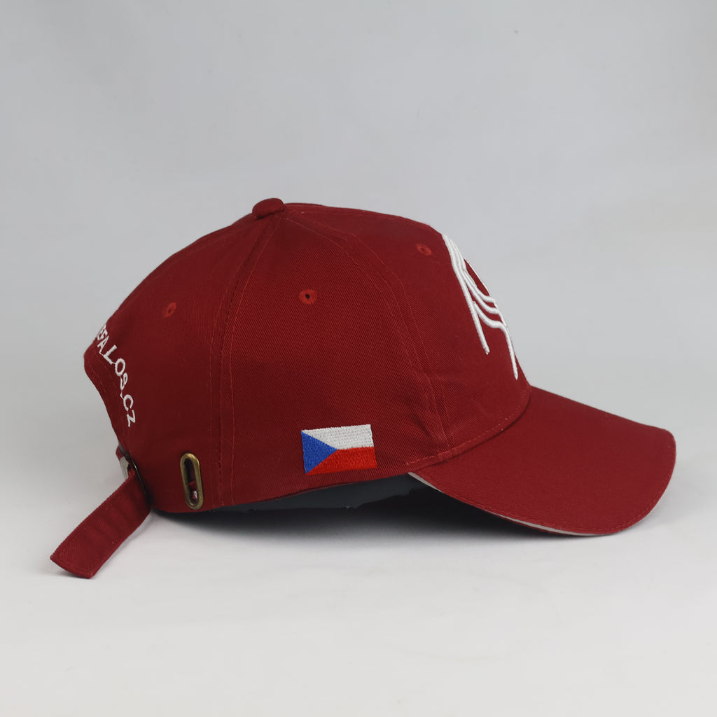 Thrifted Bukefalos Horse Embroidered Burgundy Cap (56-58cm) | 10495