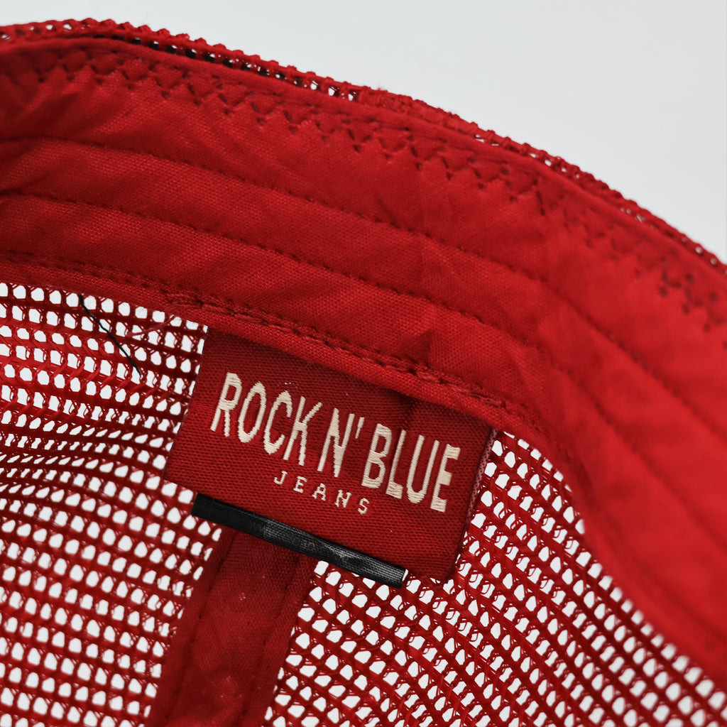 Red Rock N' Blue Embroidered "New York 1945" Hat | Thrifted Mesh Cap 56-58cm