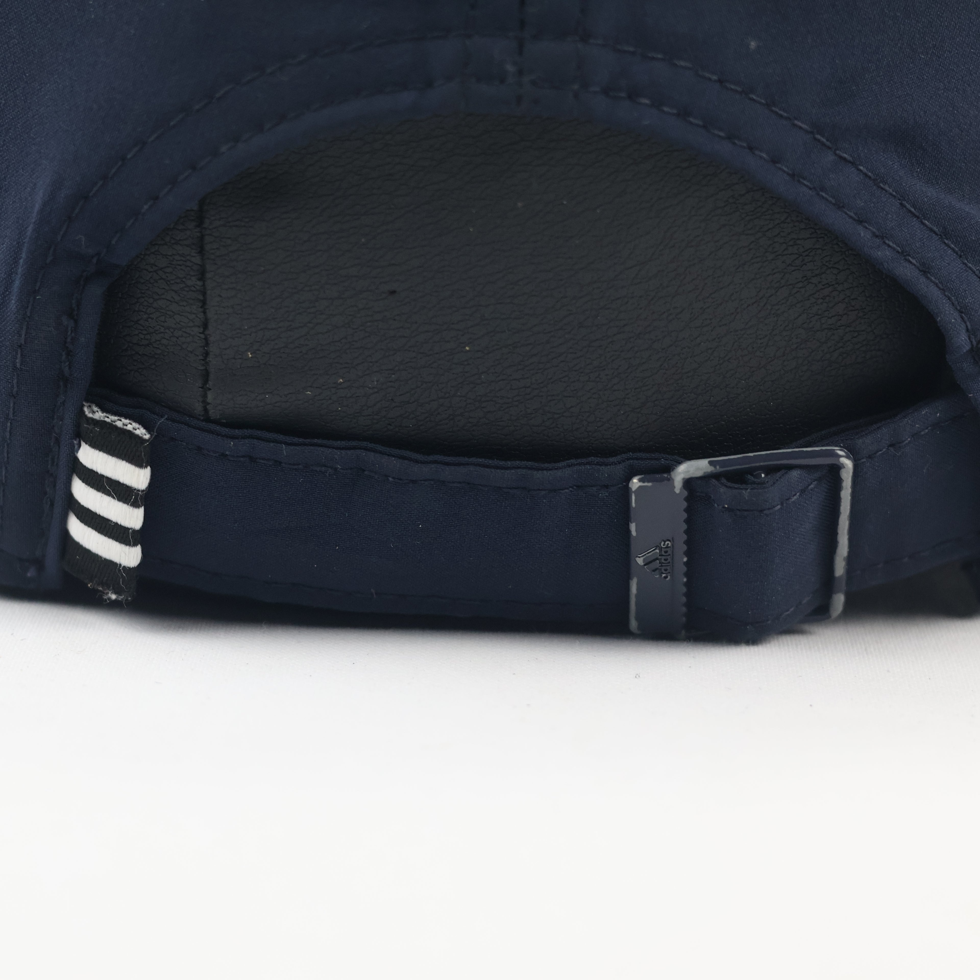 Adidas Navy Blue Thrifted Baseball Cap with Metal Logo Plate