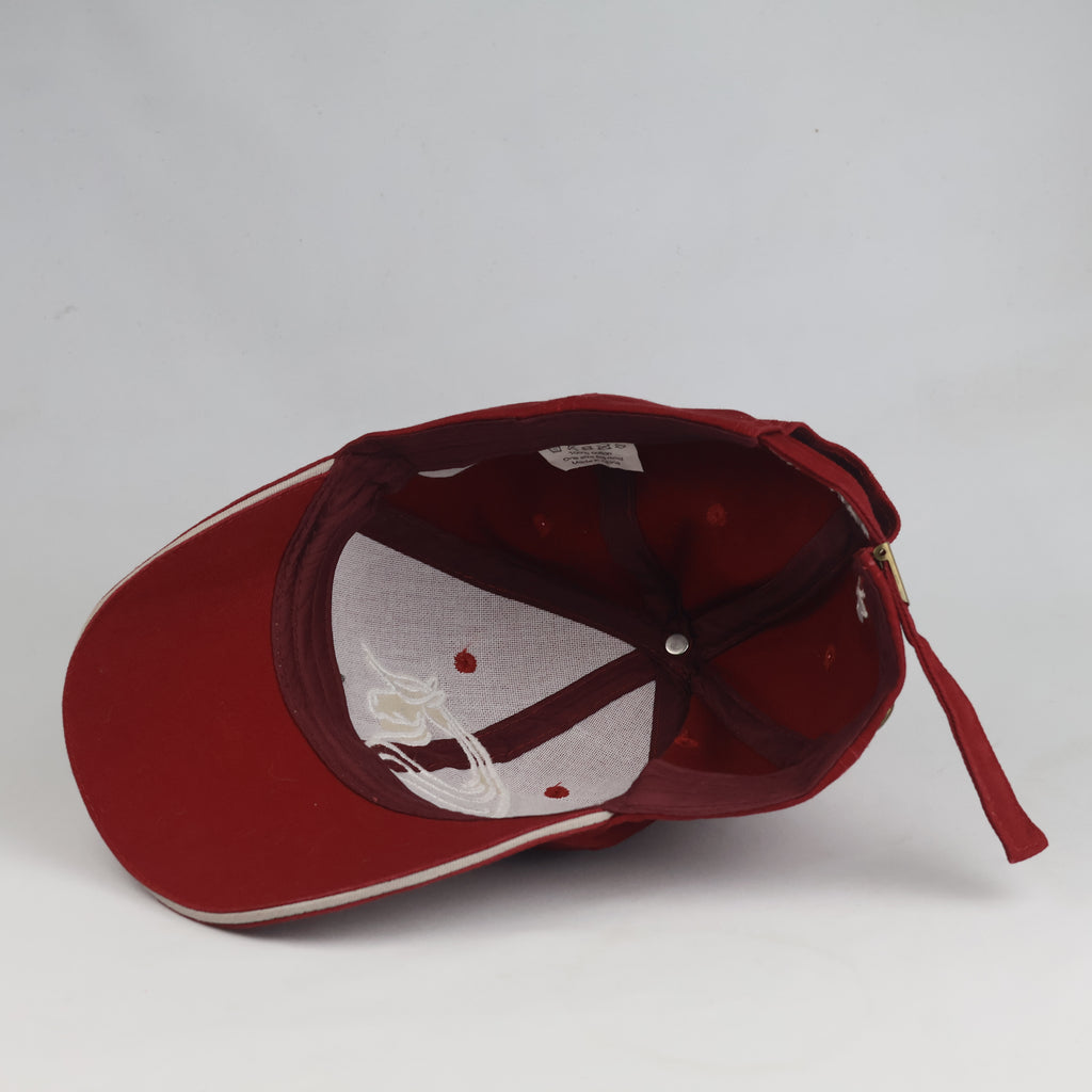 Thrifted Bukefalos Horse Embroidered Burgundy Cap (56-58cm) | 10495