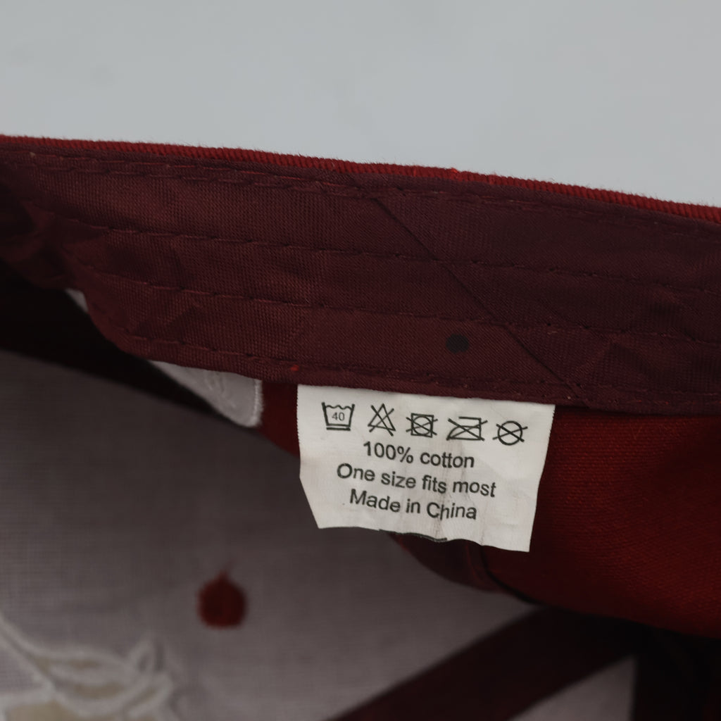 Thrifted Bukefalos Horse Embroidered Burgundy Cap (56-58cm) | 10495