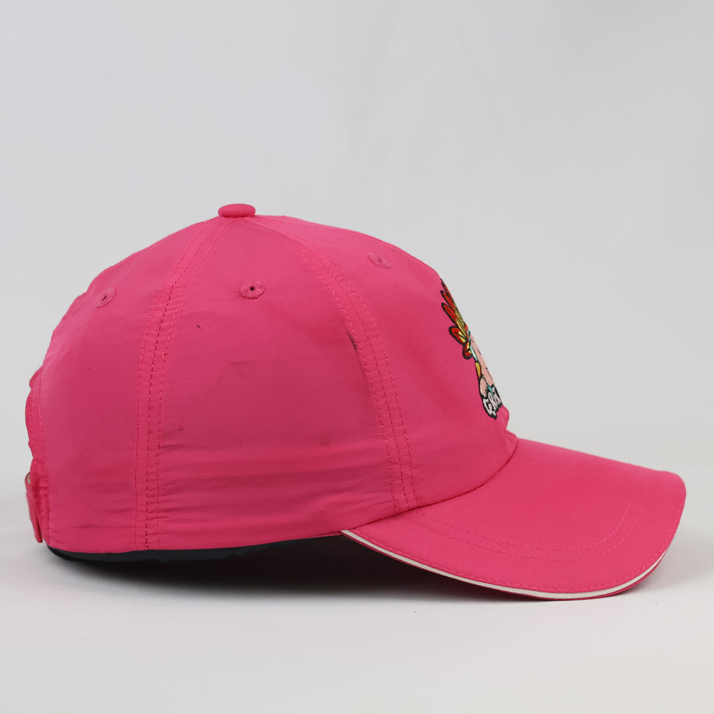 Bright Hot Pink Gram Embroidered Cap | Thrifted Y2K Style Hat 55-57cm