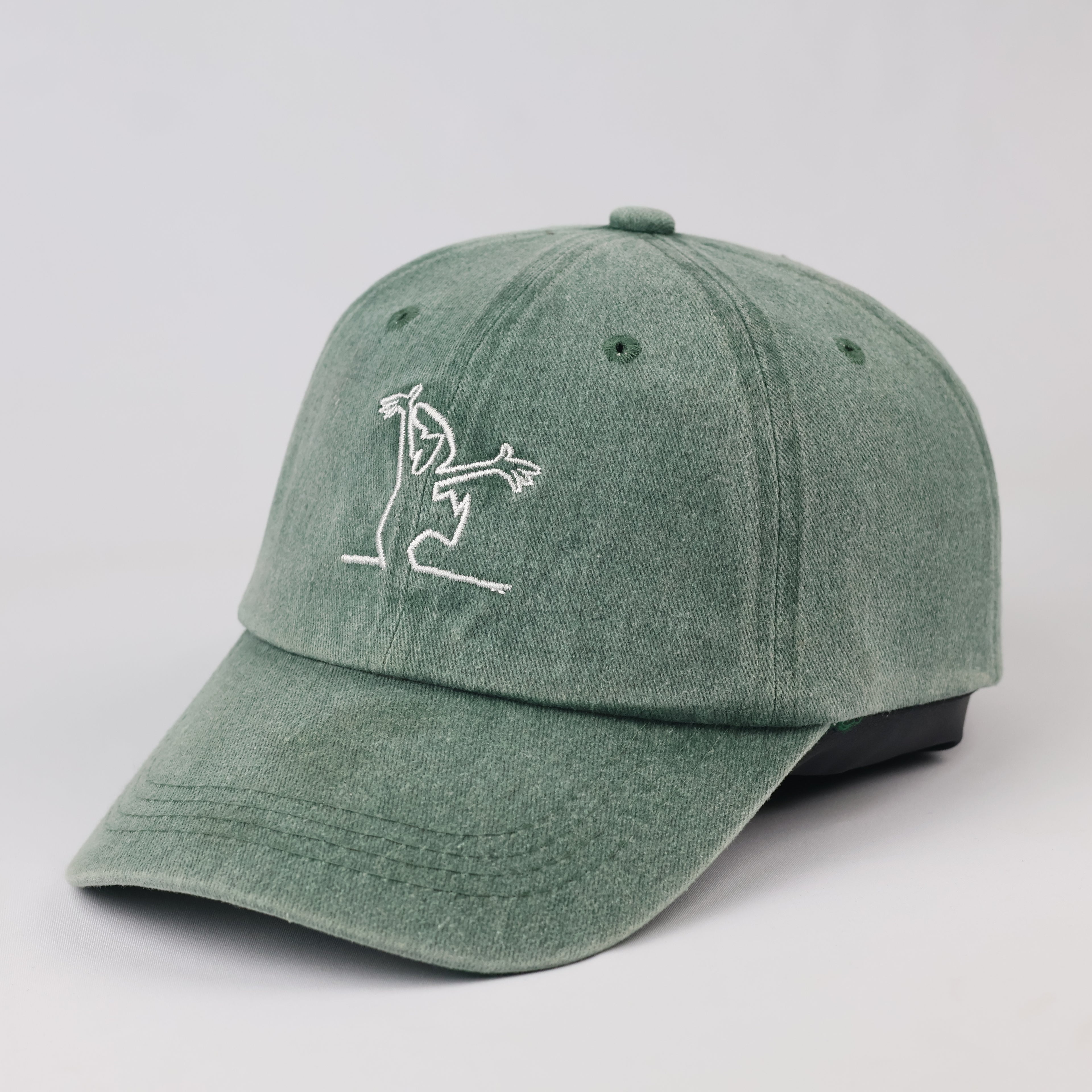 Thrifted Sage Green Graphic Dad Hat | Adjustable Size 56-58cm