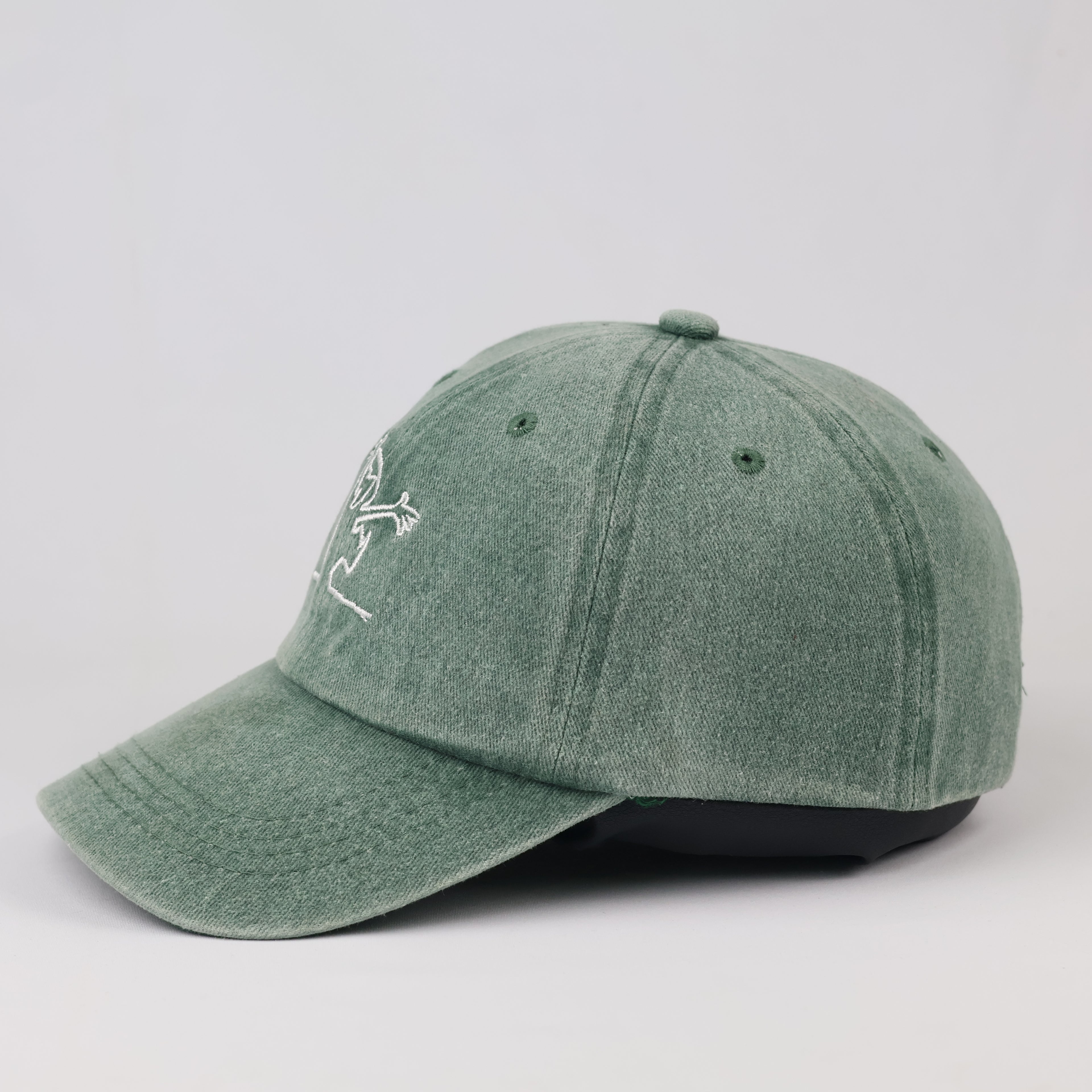 Thrifted Sage Green Graphic Dad Hat | Adjustable Size 56-58cm