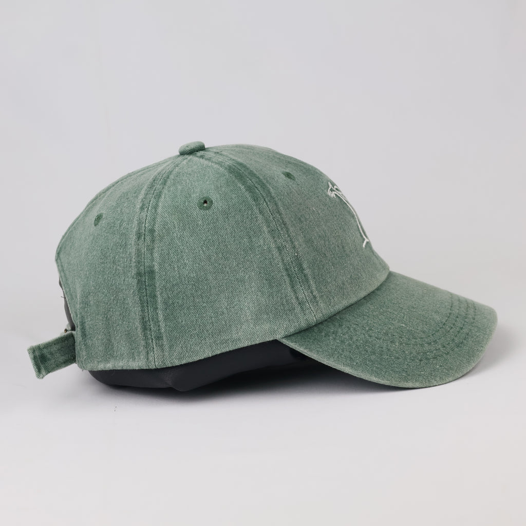Thrifted Sage Green Graphic Dad Hat | Adjustable Size 56-58cm
