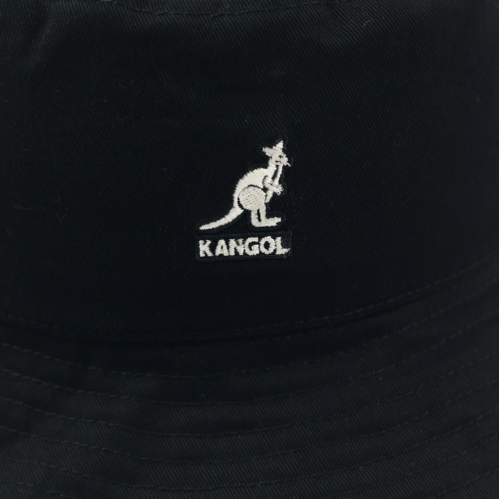 Authentic Kangol Black Thrifted Bucket Hat – Size Medium Vintage Style