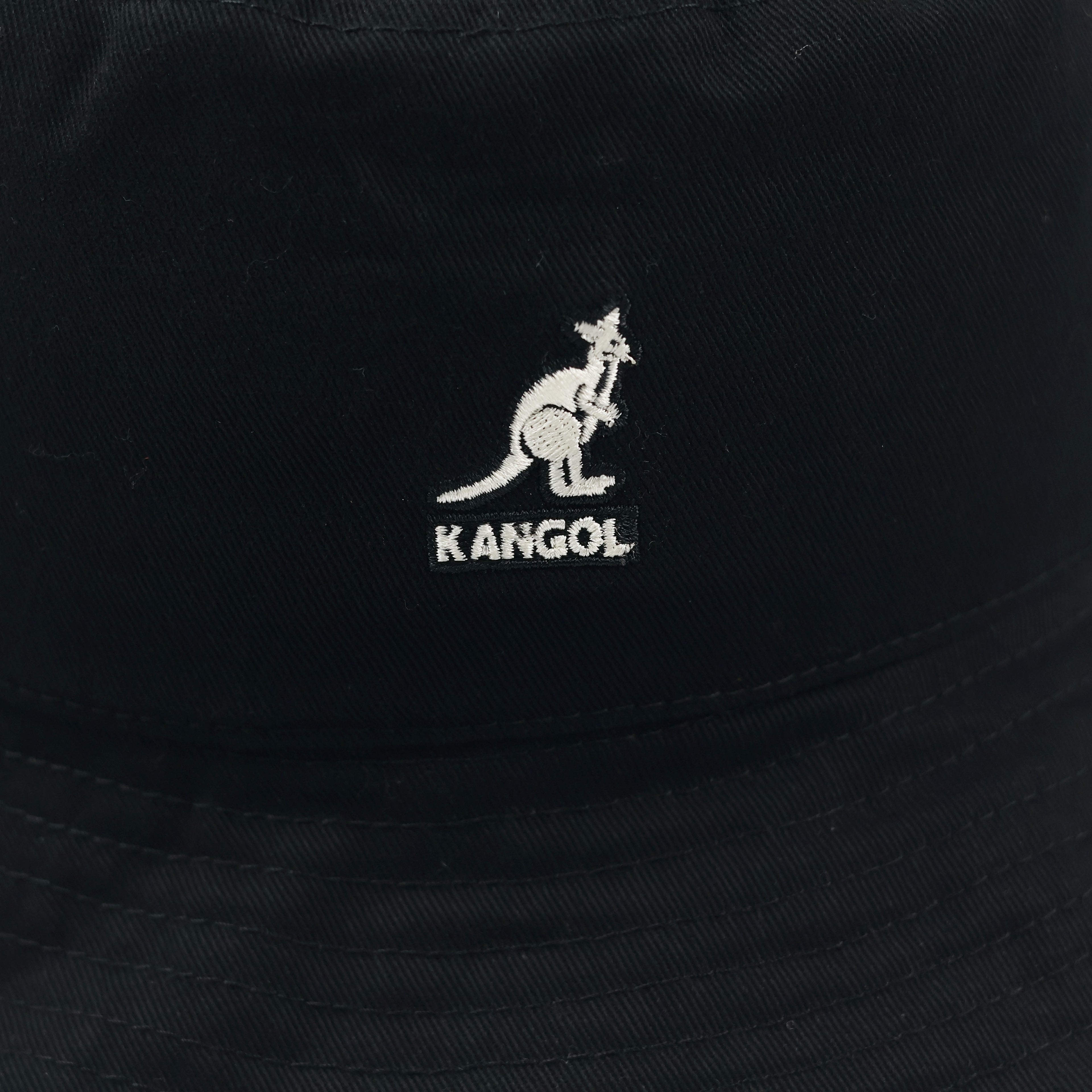 Authentic Kangol Black Thrifted Bucket Hat – Size Medium Vintage Style