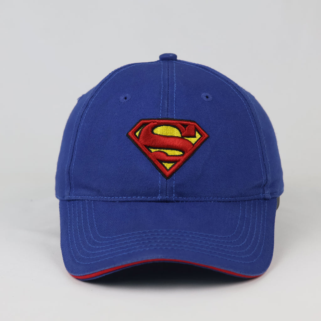 Vintage Warner Bros Superman Blue Sport Cap - DC Comics Dad Hat