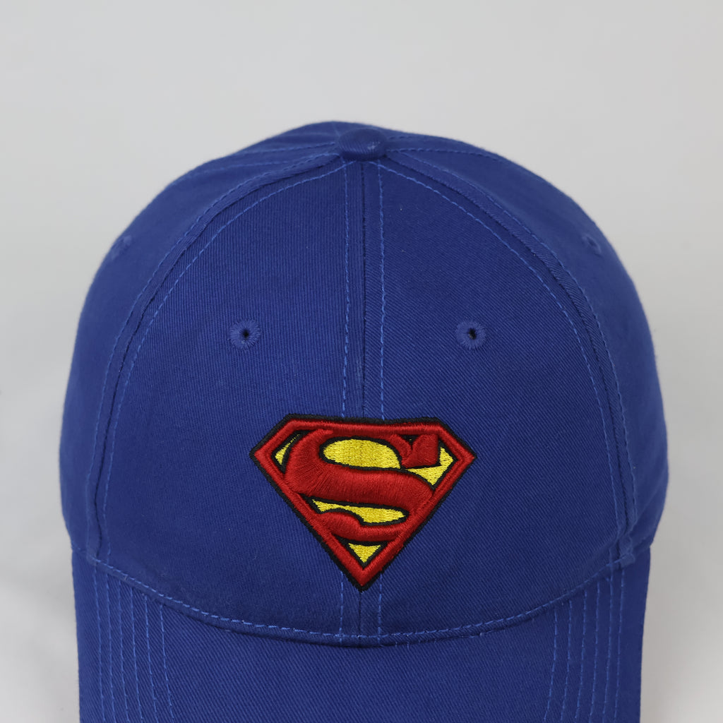 Vintage Warner Bros Superman Blue Sport Cap - DC Comics Dad Hat
