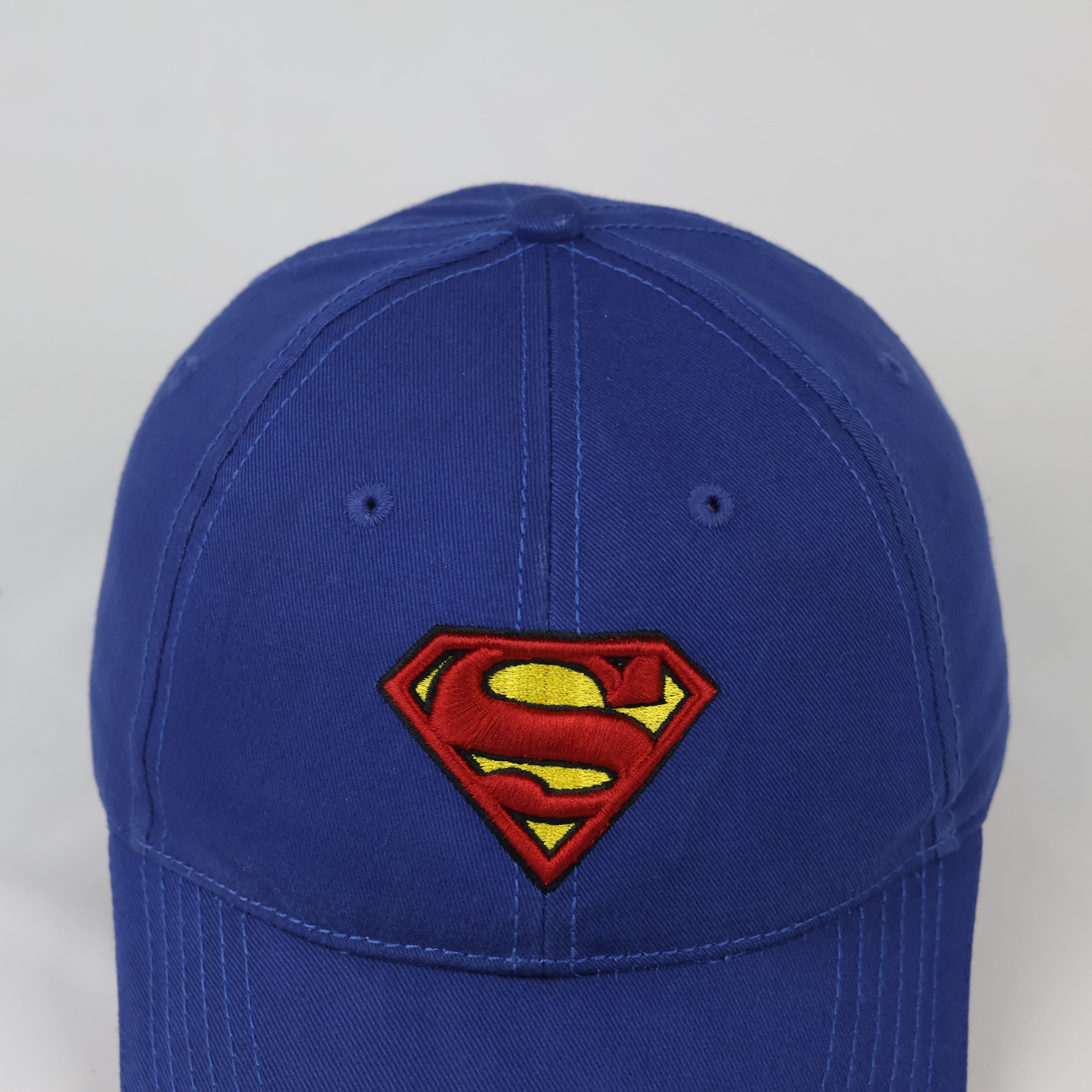 Vintage Warner Bros Superman Blue Sport Cap - DC Comics Dad Hat