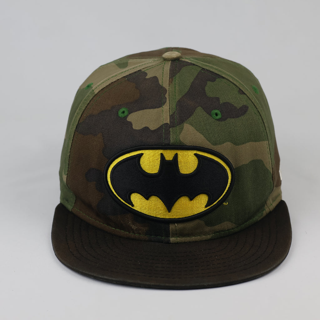 New Era 9FIFTY Batman Embroidered Hat | Thrifted Camo Snapback 57-59cm