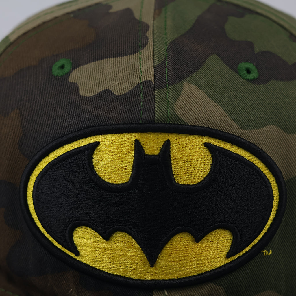 New Era 9FIFTY Batman Embroidered Hat | Thrifted Camo Snapback 57-59cm