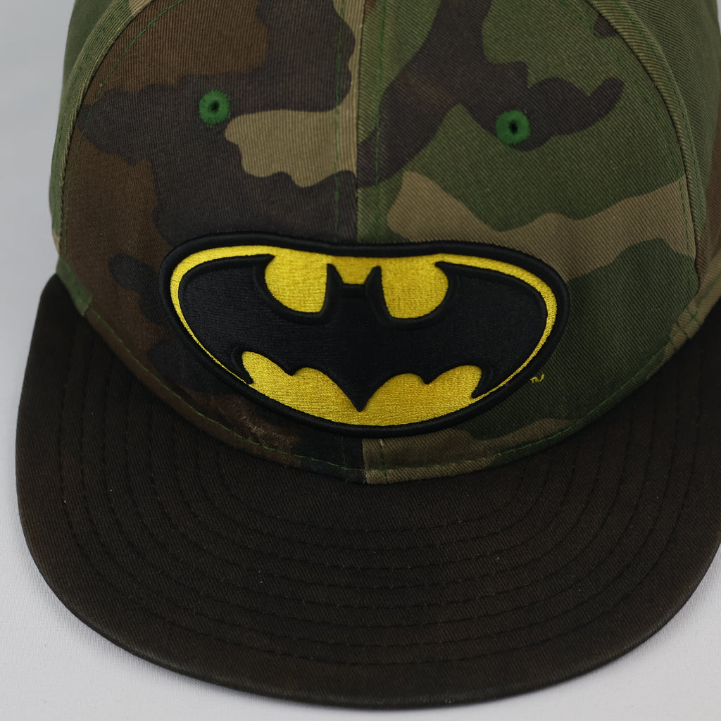 New Era 9FIFTY Batman Embroidered Hat | Thrifted Camo Snapback 57-59cm