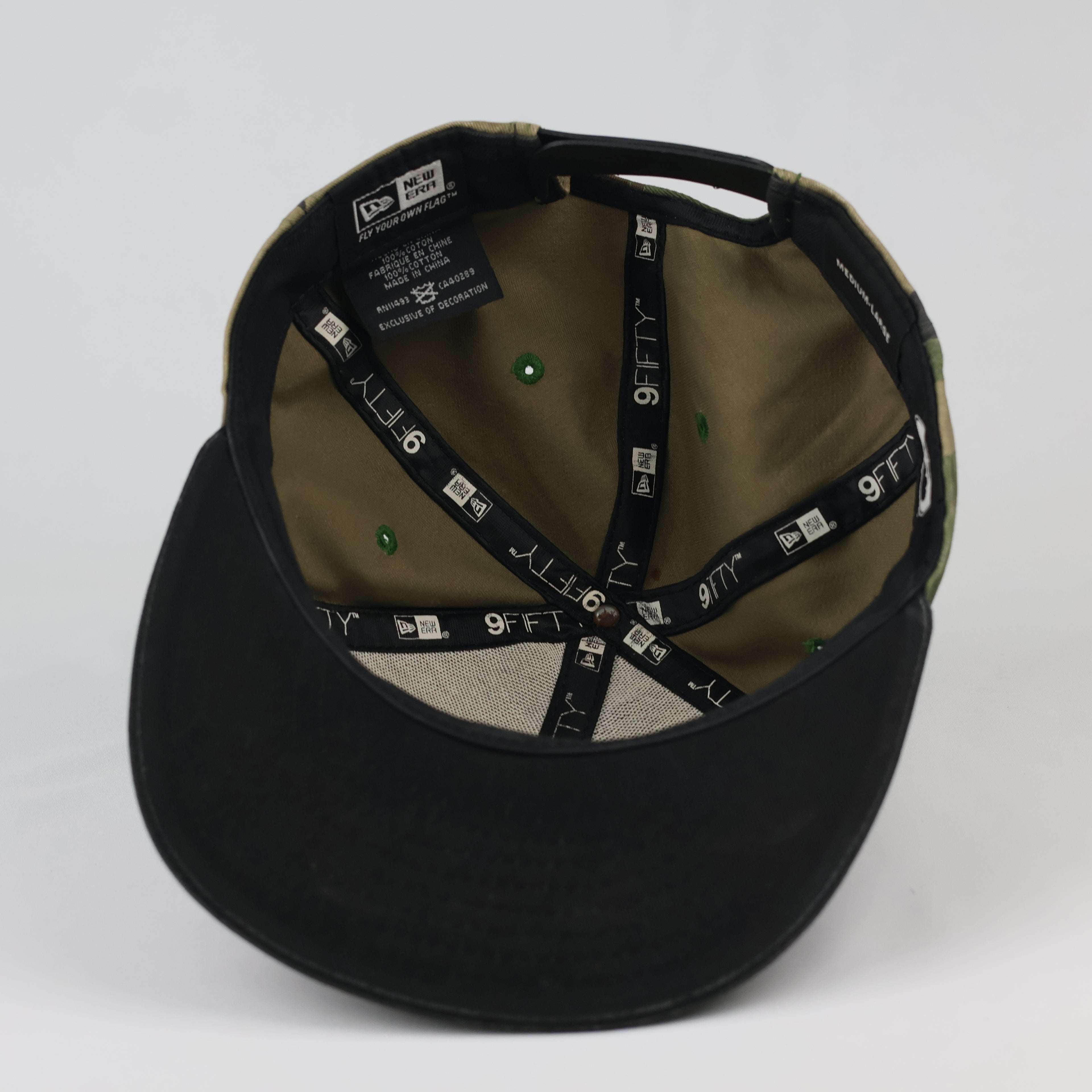 New Era 9FIFTY Batman Embroidered Hat | Thrifted Camo Snapback 57-59cm
