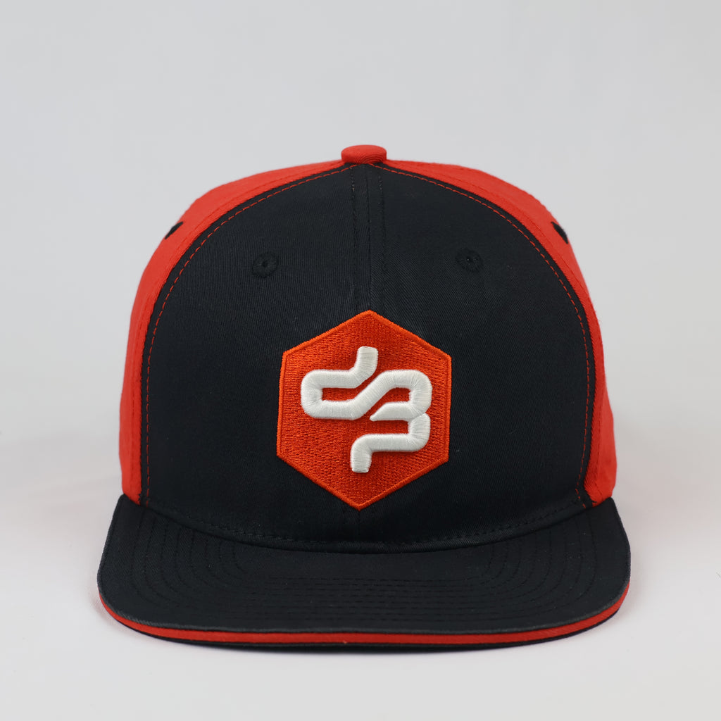 Decibel B2S Embroidered Logo Hat | Thrifted Retro Red & Navy Cap 57-59 cm