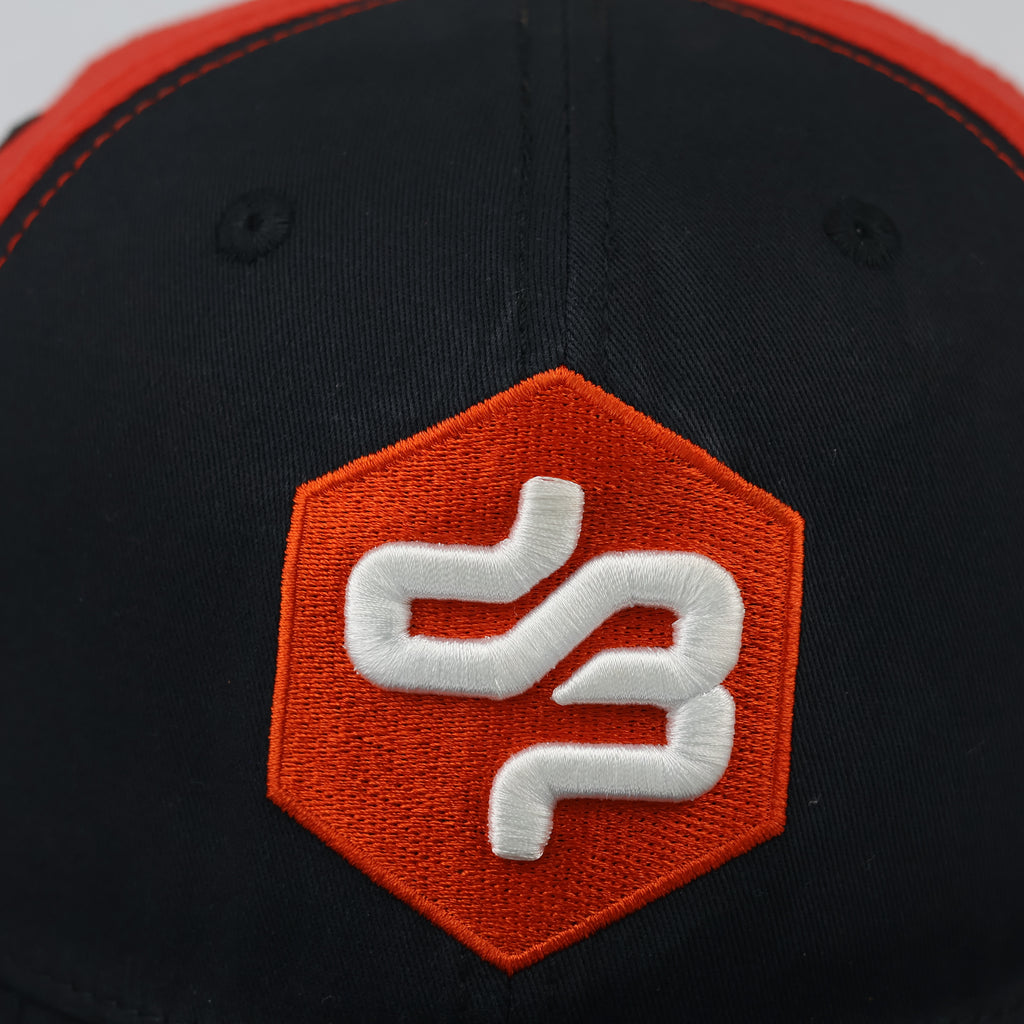 Decibel B2S Embroidered Logo Hat | Thrifted Retro Red & Navy Cap 57-59 cm