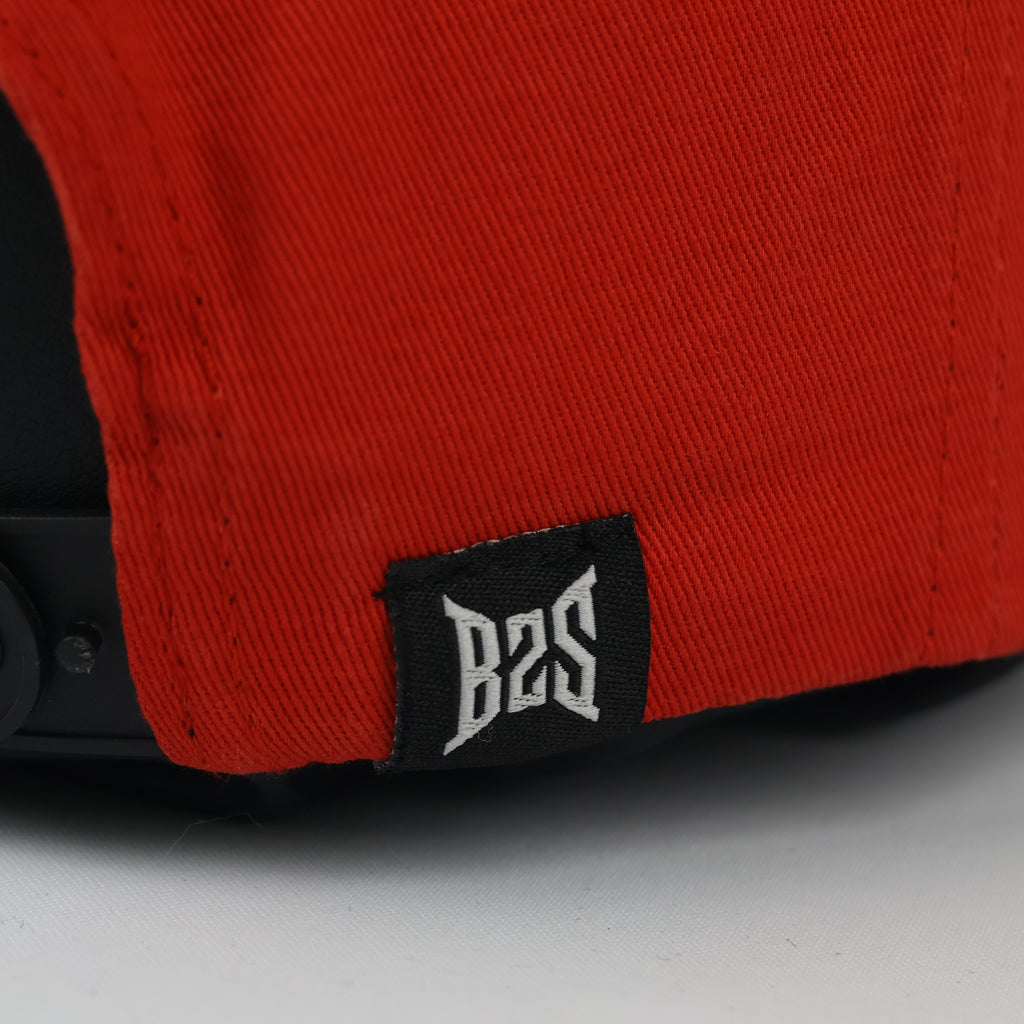 Decibel B2S Embroidered Logo Hat | Thrifted Retro Red & Navy Cap 57-59 cm