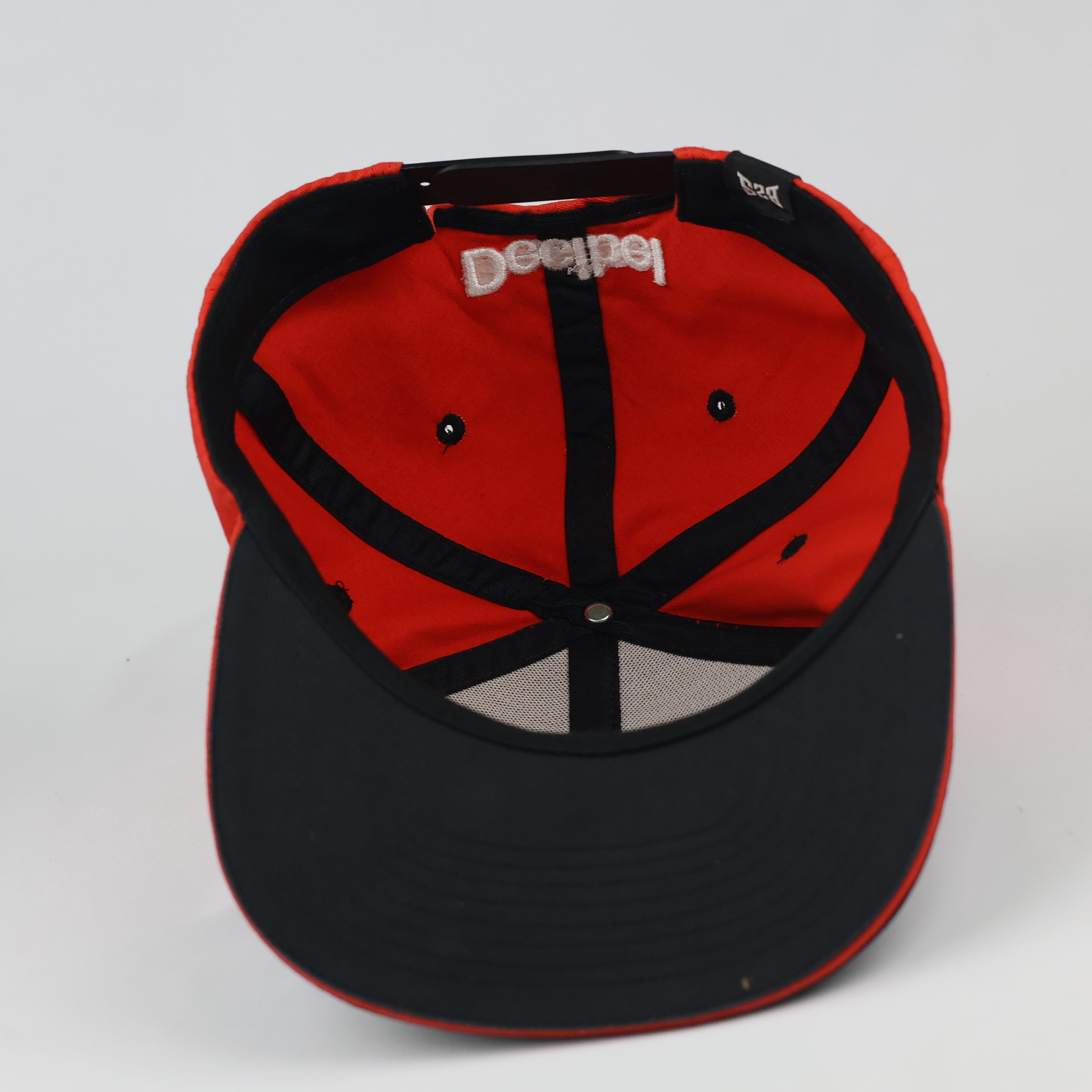Decibel B2S Embroidered Logo Hat | Thrifted Retro Red & Navy Cap 57-59 cm