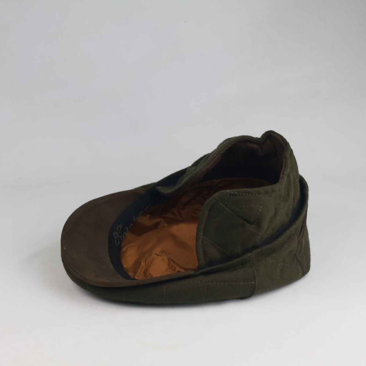 Thrifted Diamond Quilted Ivy Cap Green & Brown (56-57cm) | 10520