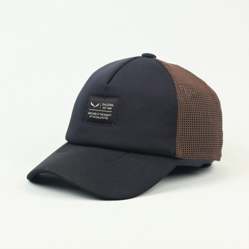 Salewa "Dolomites" Trucker Hat – Navy & Brown Mesh Cap