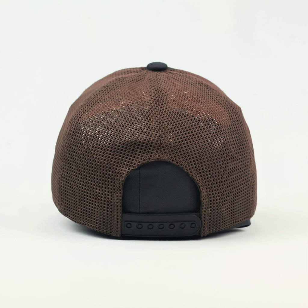 Salewa "Dolomites" Trucker Hat – Navy & Brown Mesh Cap