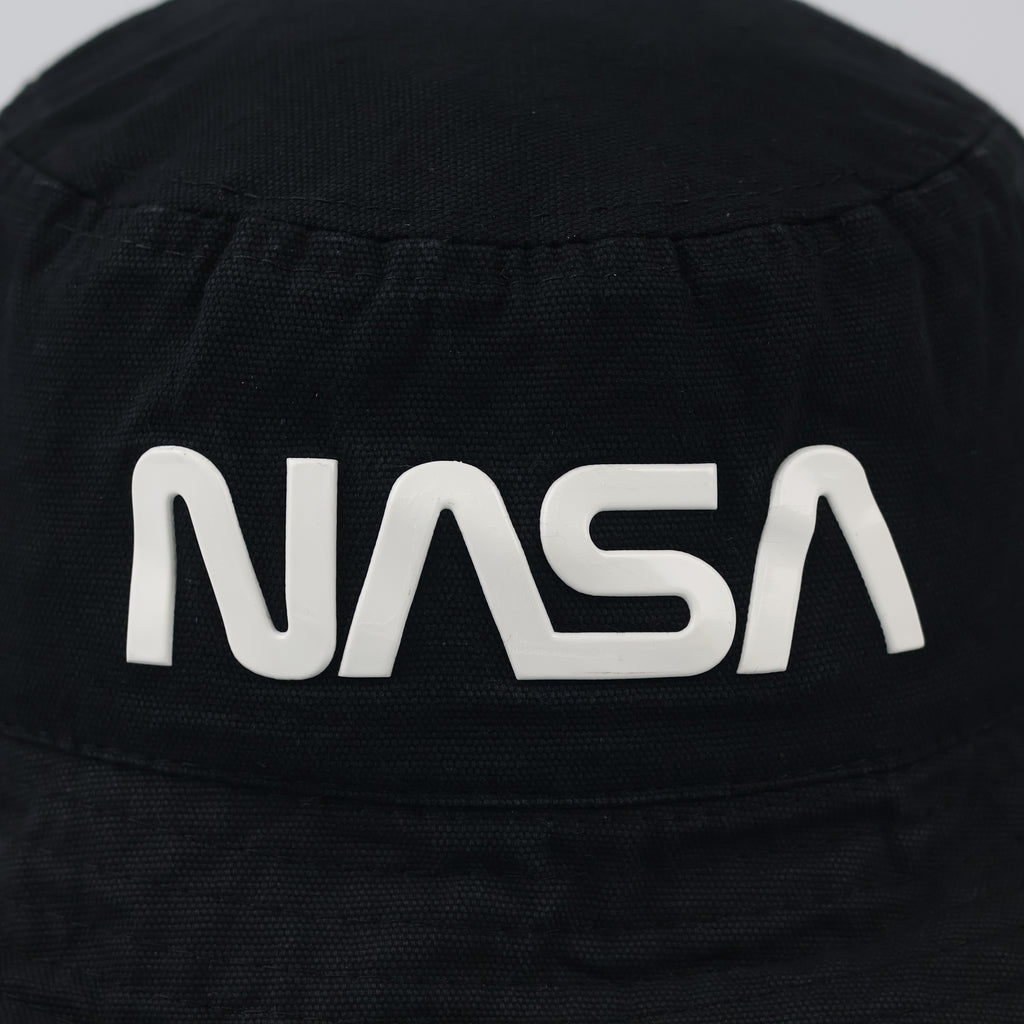Vintage Style NASA Black Bucket Hat - Sinsay Men's Collection Cap