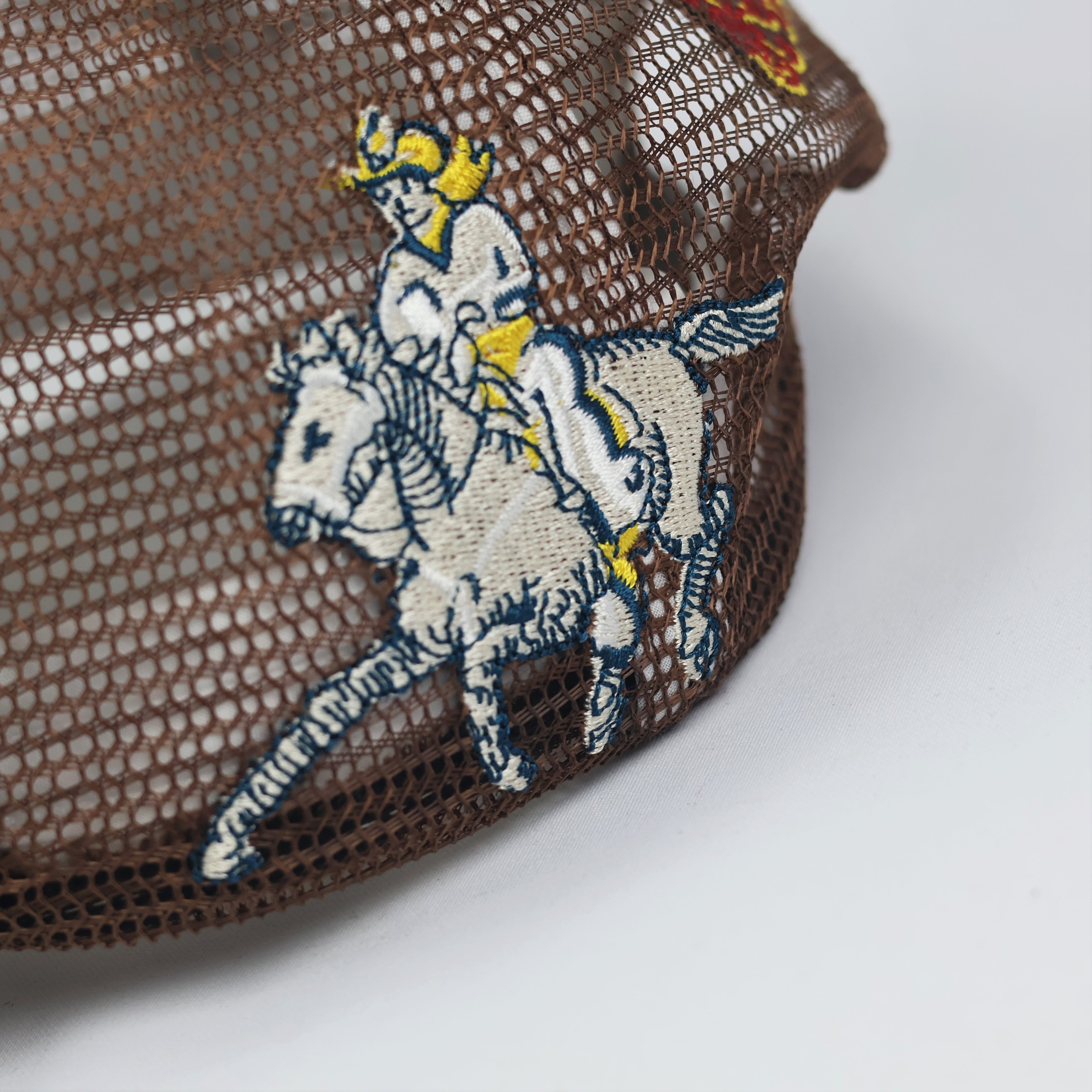 Unique Western Graphic Snapback – Embroidered Cowboy Trucker Cap