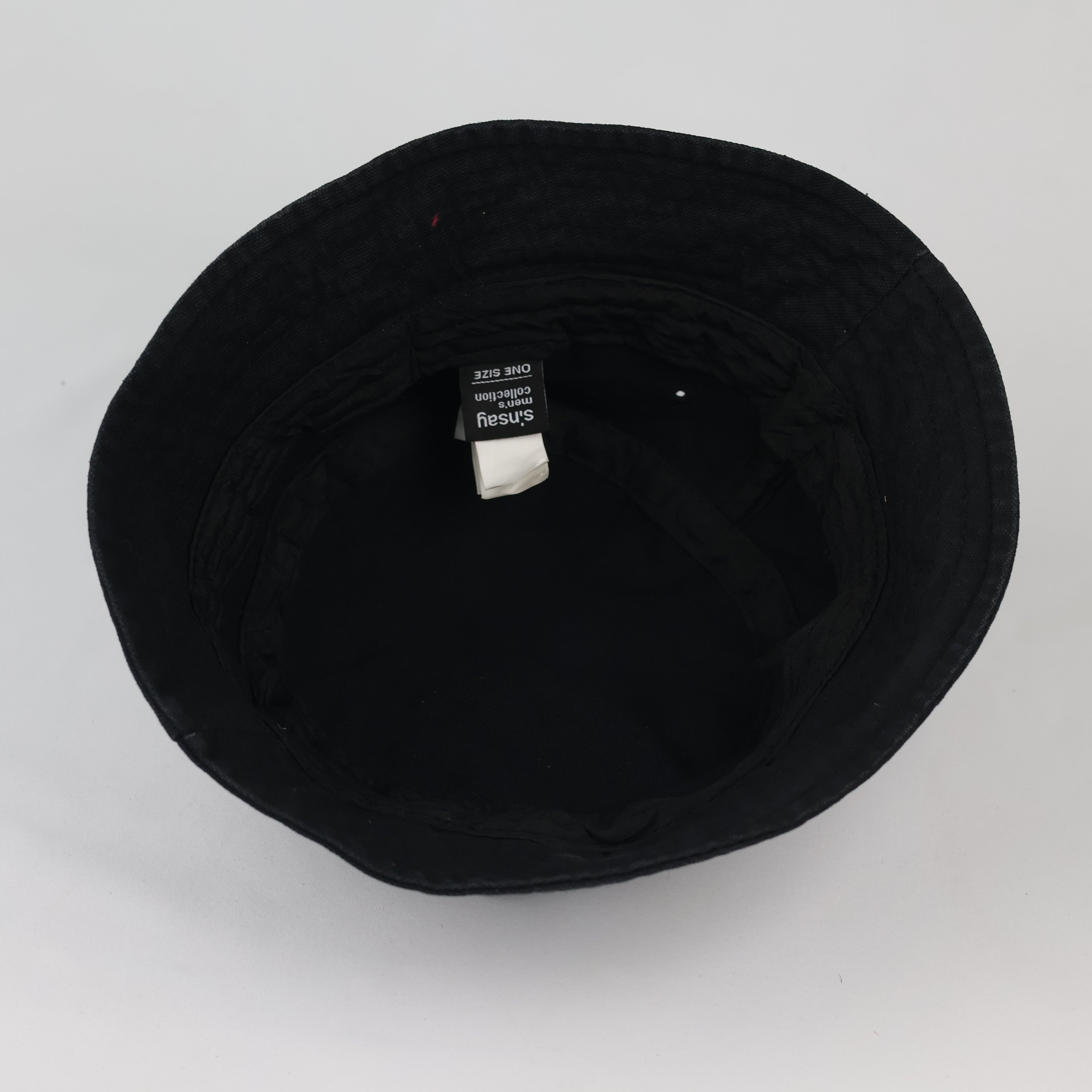 Vintage Style NASA Black Bucket Hat - Sinsay Men's Collection Cap