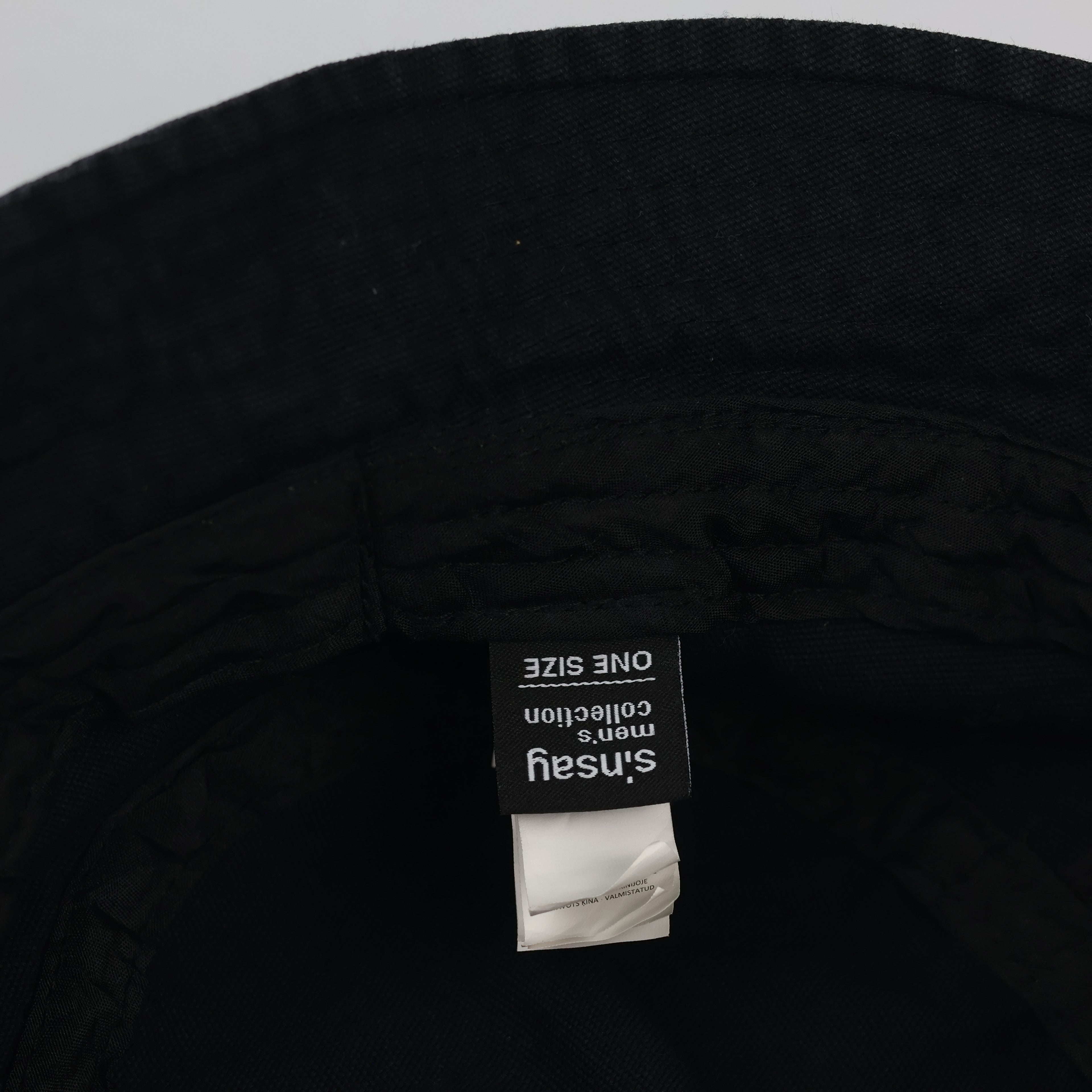 Vintage Style NASA Black Bucket Hat - Sinsay Men's Collection Cap