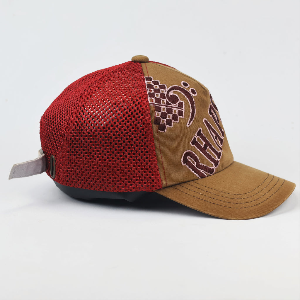 Rhapsody Music Logo Mesh Back Thrifted Cap – Adjustable Casual Hat