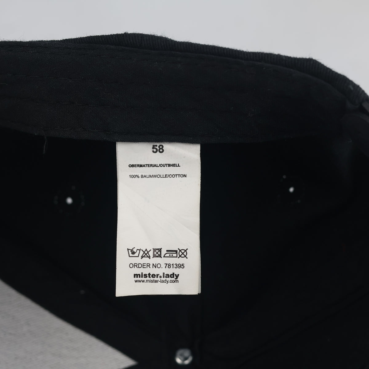 Thrifted Black New York USA Flag Brim Baseball Cap (58cm) | 10501
